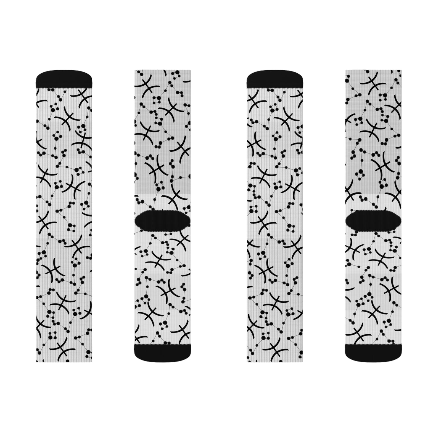 Zodiac Sublimation Socks Pisces Zodiac sign
