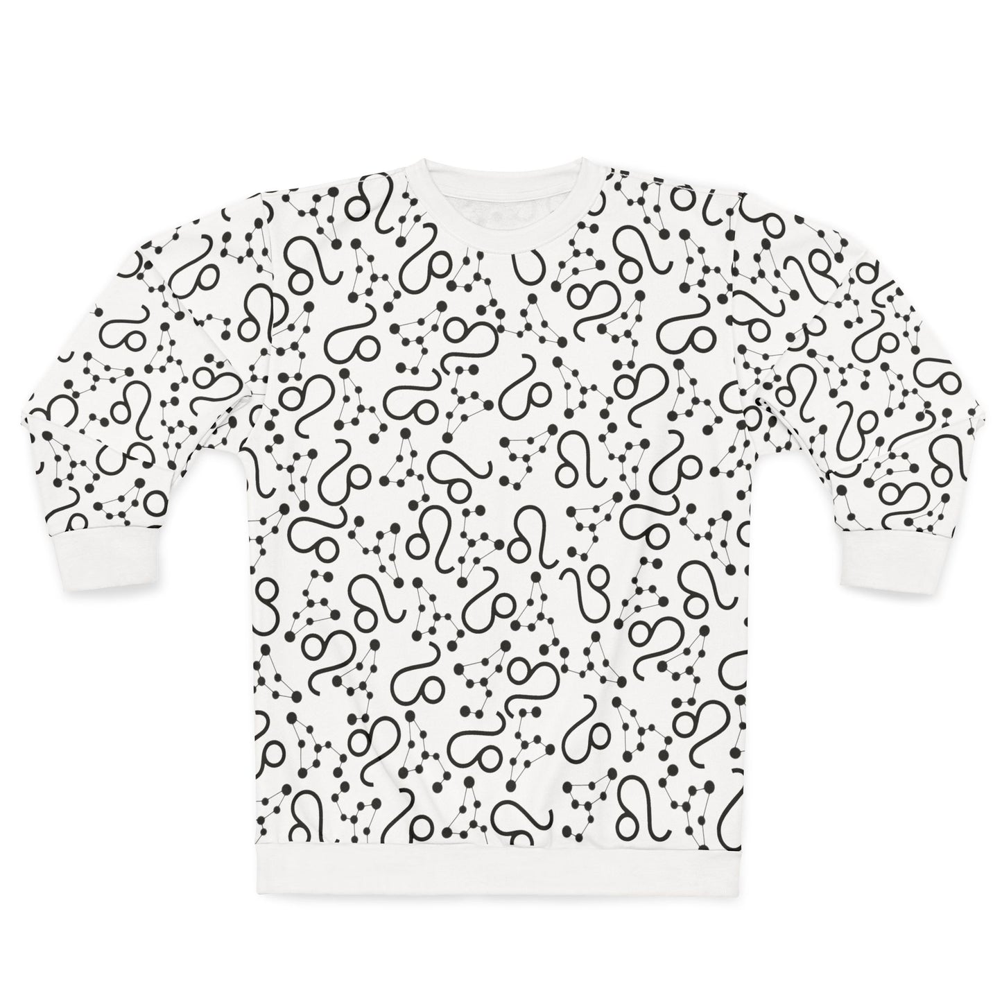 Zodiac AOP Unisex Sweatshirt Leo Zodiac Sign