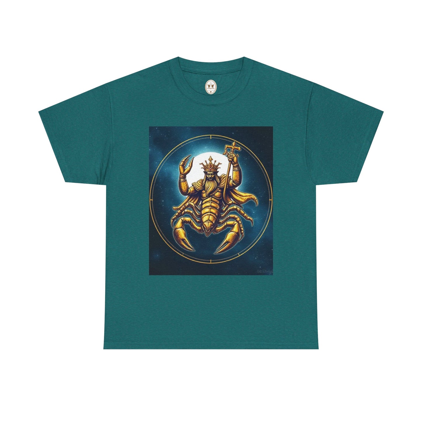 Unisex Heavy Cotton T-Shirt, Moon, Scorpio Zodiac Design