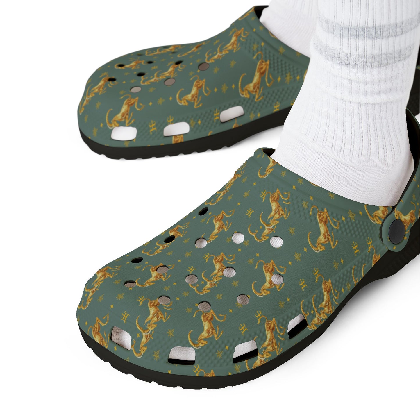 EVA Foam Rubber Shoes, (AOP), Capricorn, Zodiac v1, Pattern