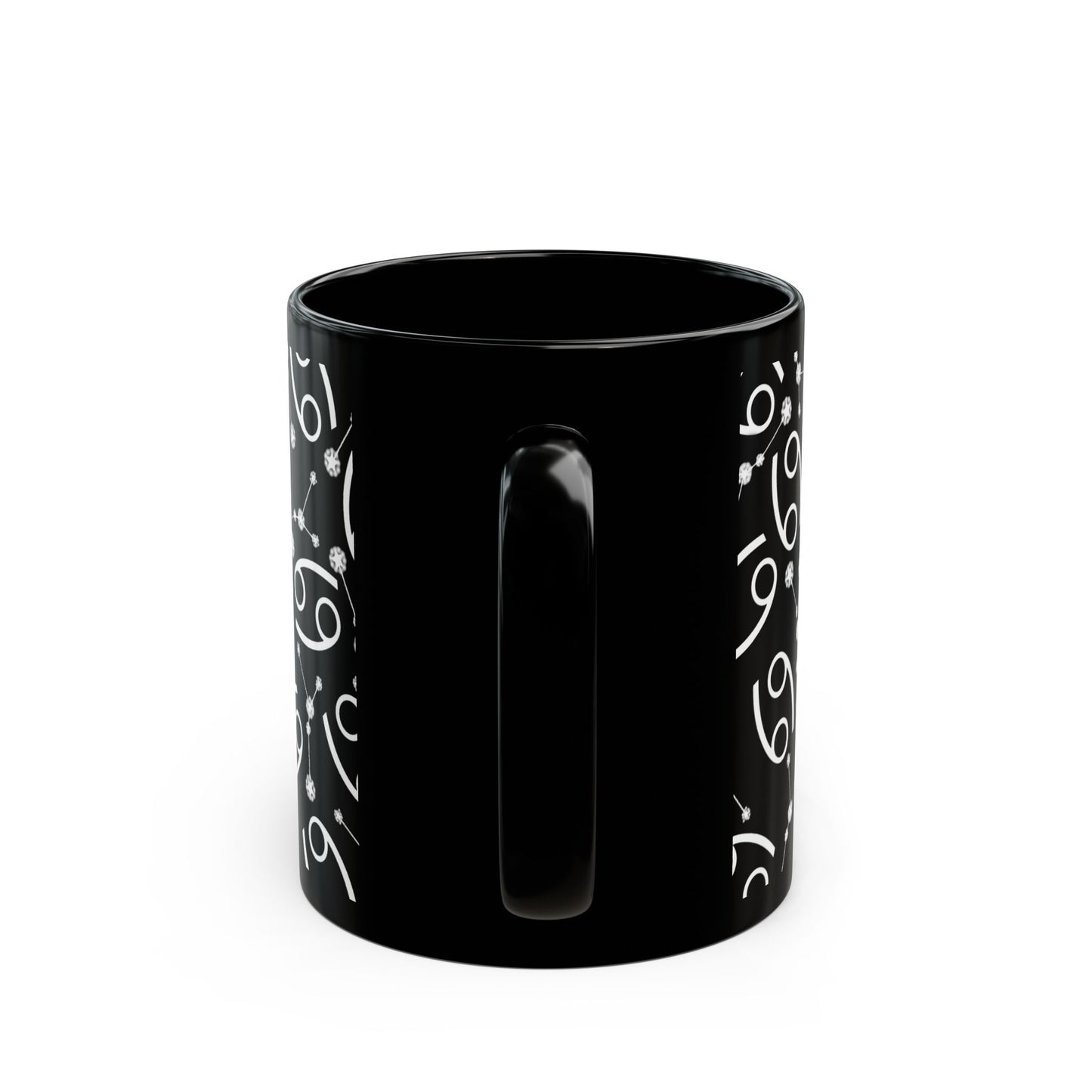 Zodiac 11oz Black Mug Cancer Zodiac Sign