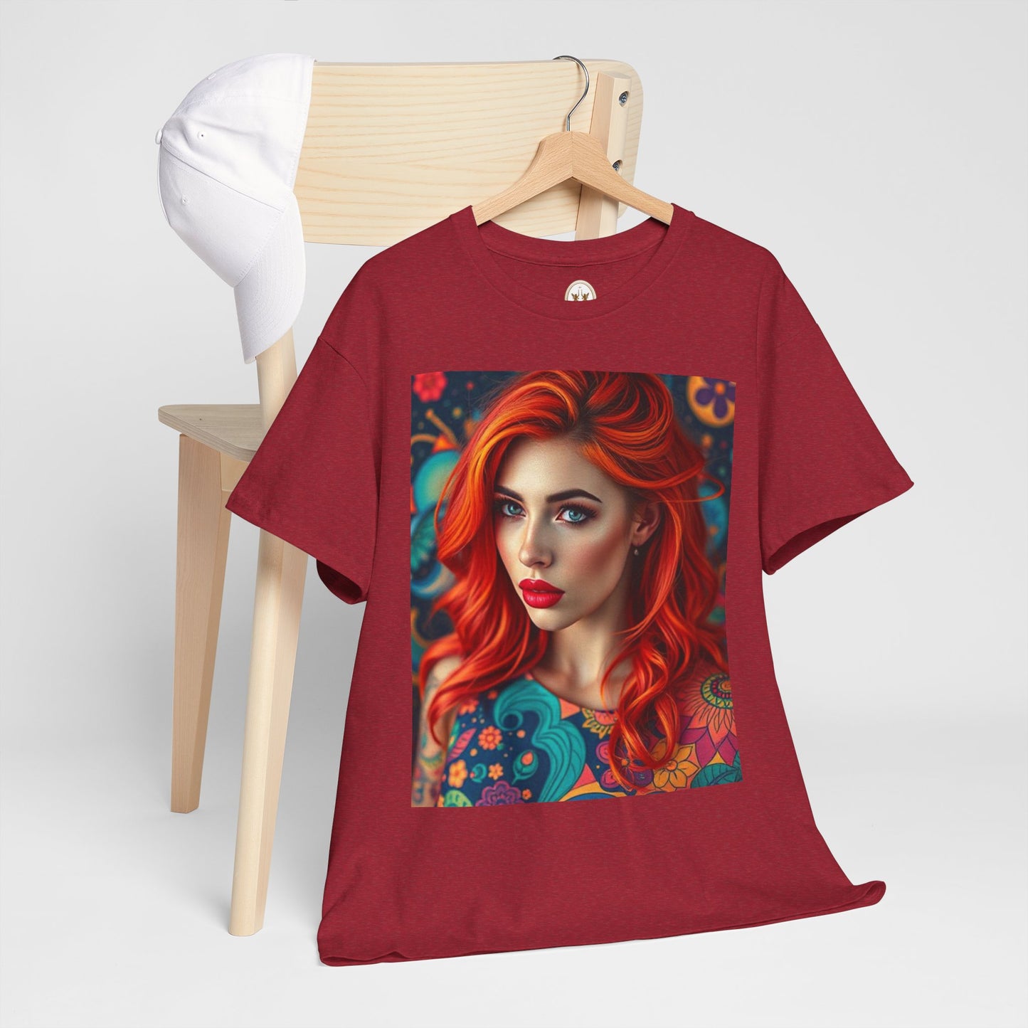 Unisex Heavy Cotton T-Shirt, Aquarius, Zodiac v1, Sexy Art