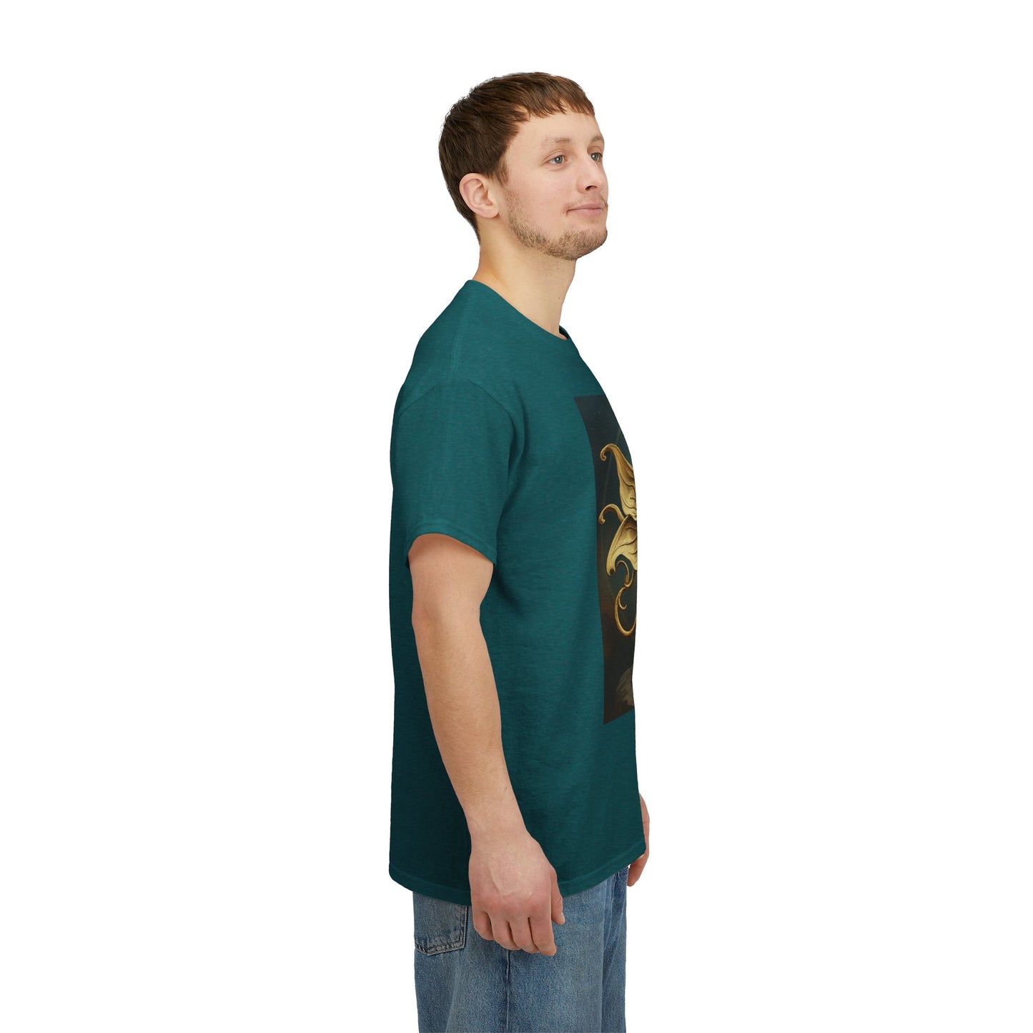 Unisex Heavy Cotton T-Shirt, Sagittarius King, Bow & Arrow v1, Zodiac Design