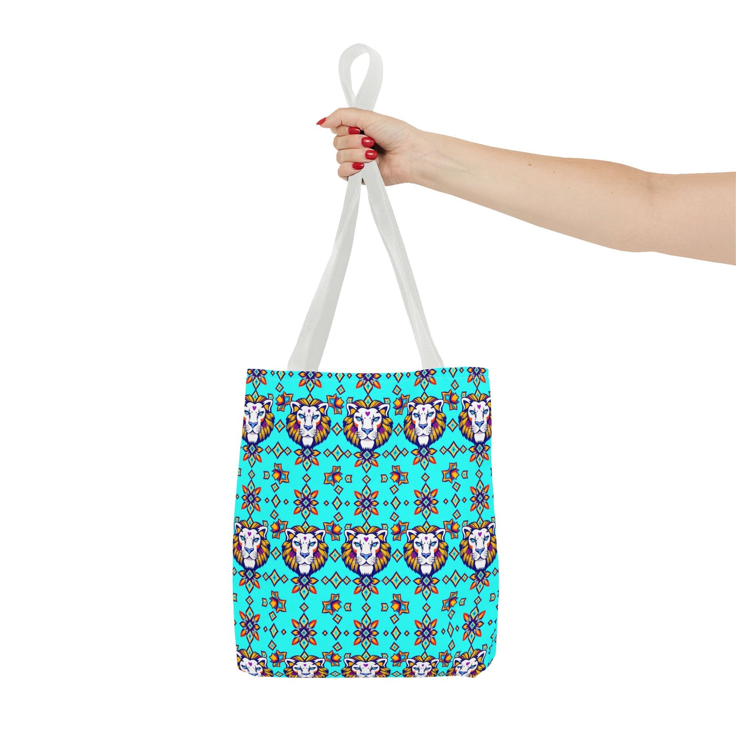 Tote Bag (AOP), Leo, Zodiac v1, Jewel Pattern