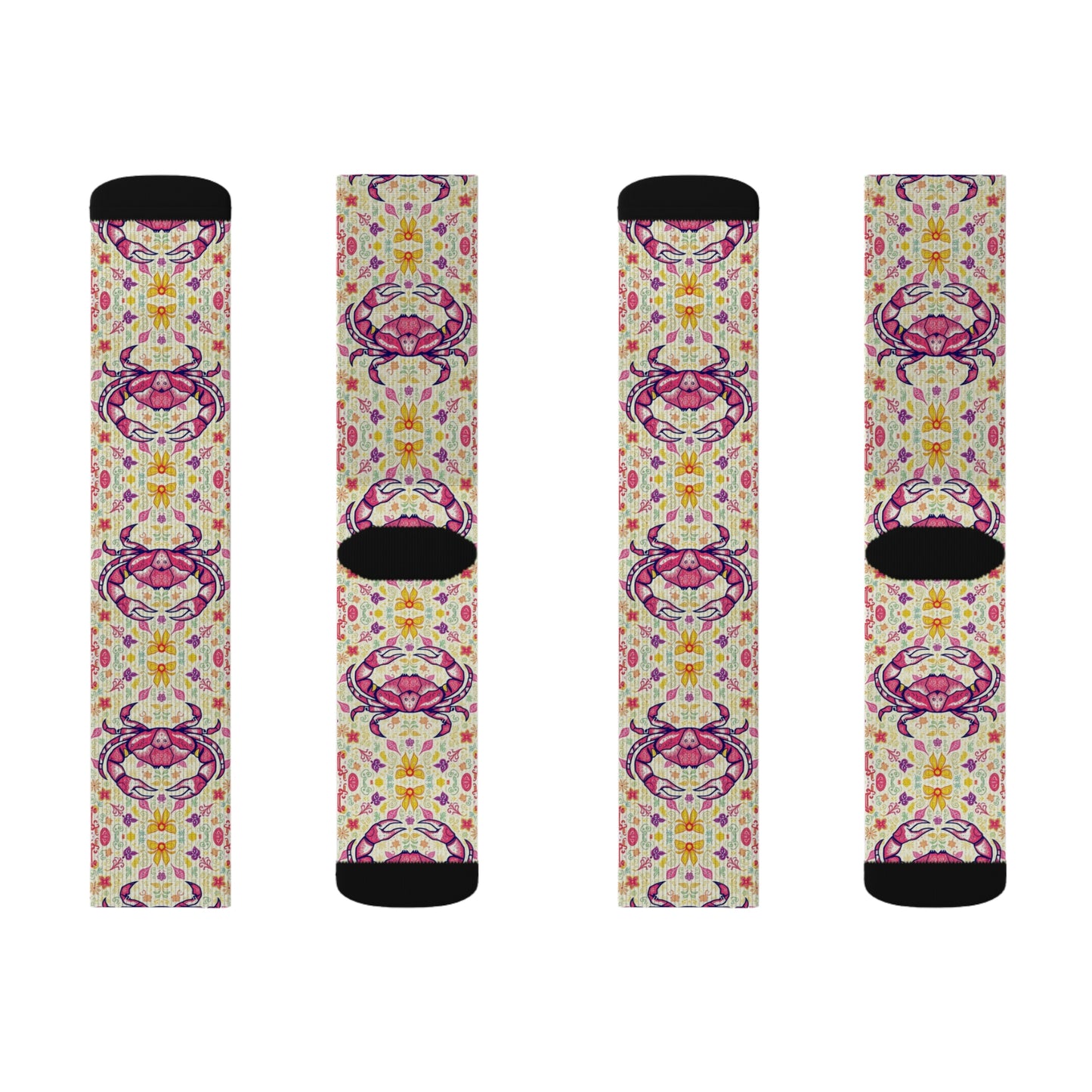 Sublimation Socks, Cancer, Zodiac v3, Pattern