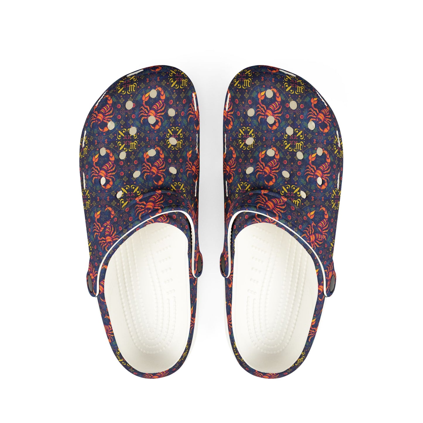EVA Foam Rubber Shoes, (AOP), Scorpio, Zodiac v3, Pattern