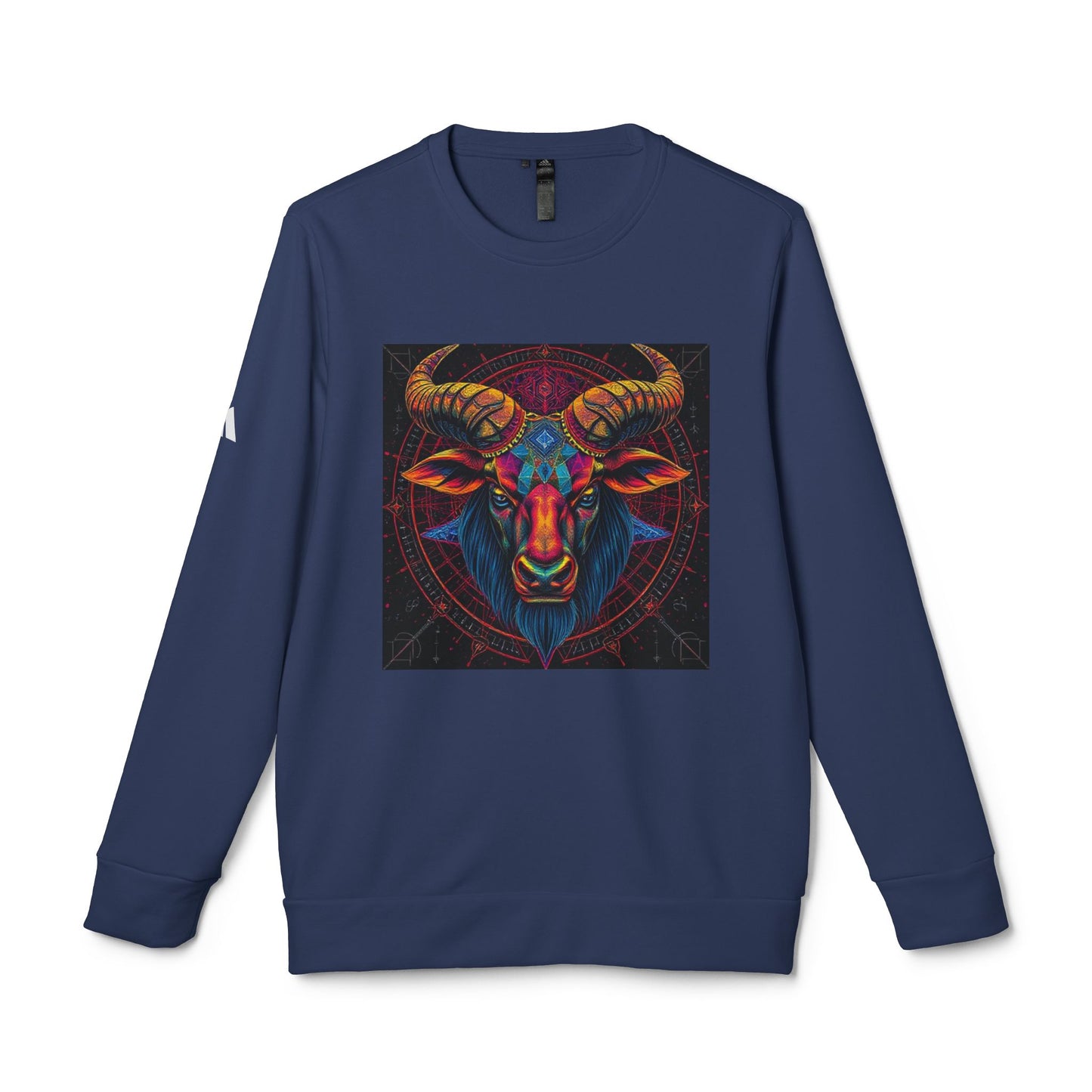 Adidas, Unisex Fleece Crewneck Sweatshirt, Taurus, Pop Art 2, Zodiac