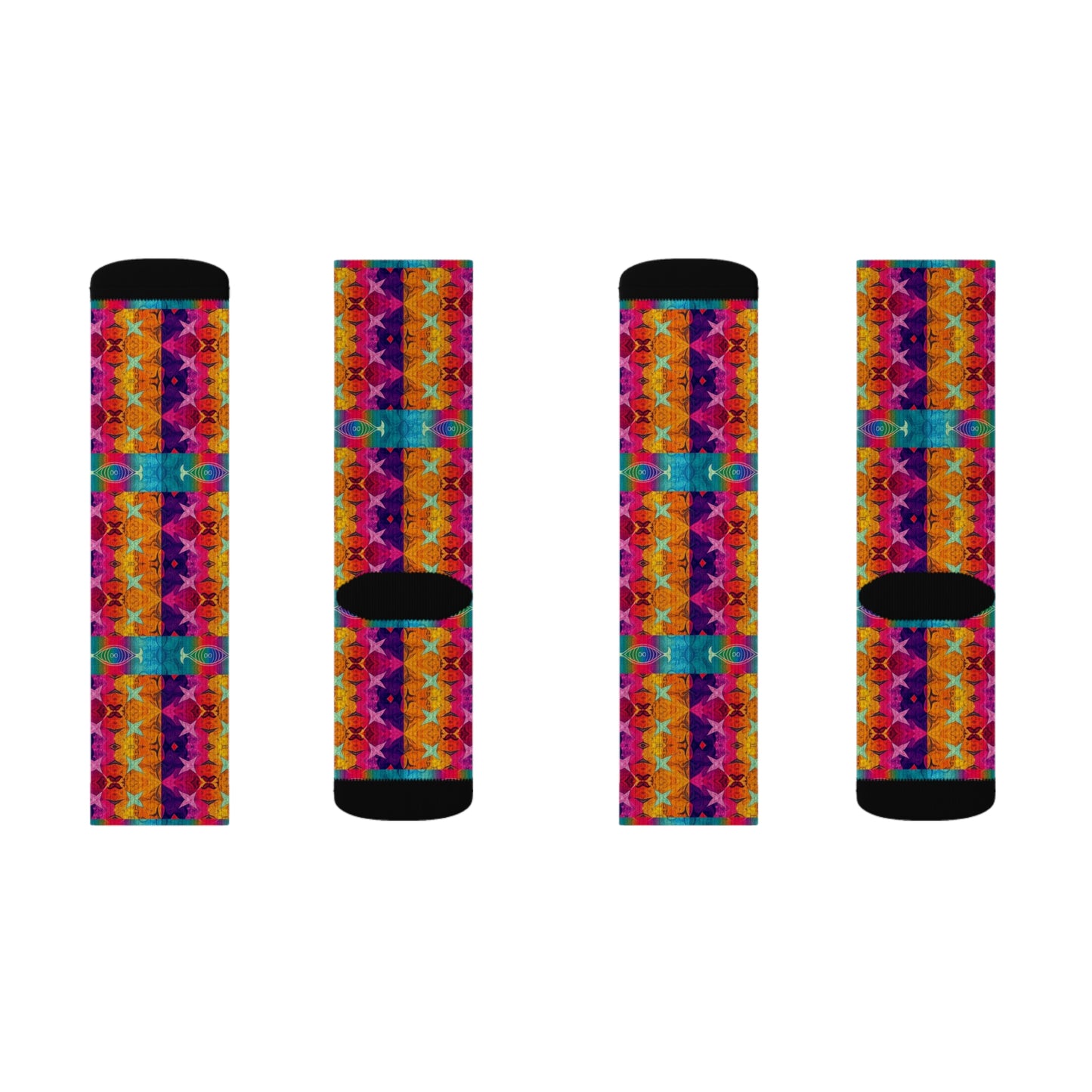 Sublimation Socks, Pisces, Zodiac, Shapes Pattern
