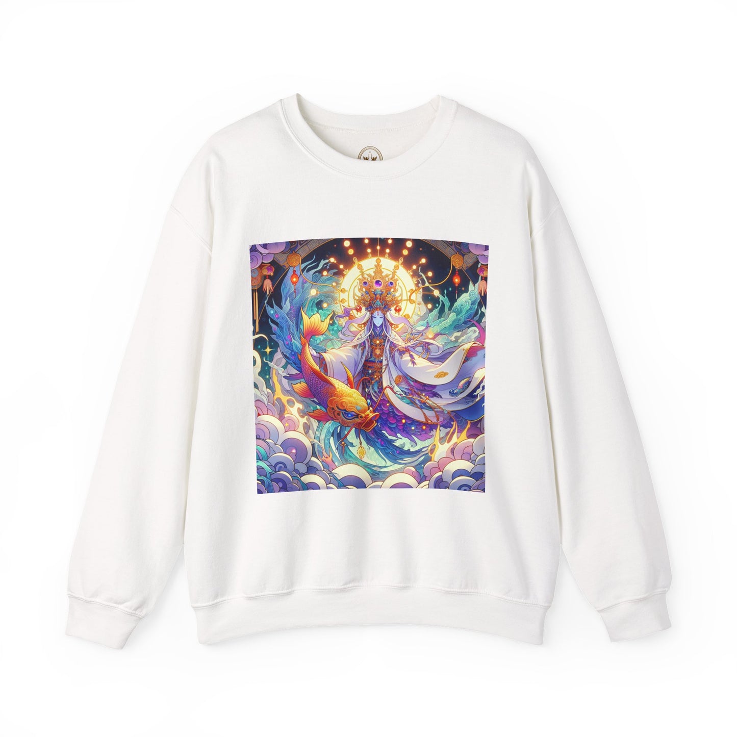 Unisex Heavy Blend™ Crewneck Sweatshirt, Anime Pisces King, Zodiac Design