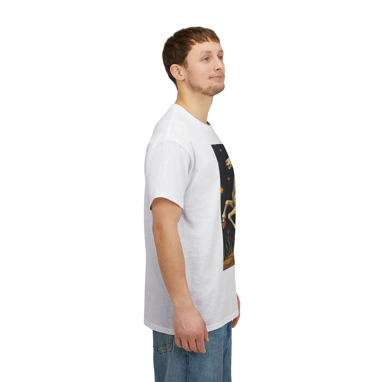 Unisex Heavy Cotton T-Shirt, Aries Animal, Zodiac Design