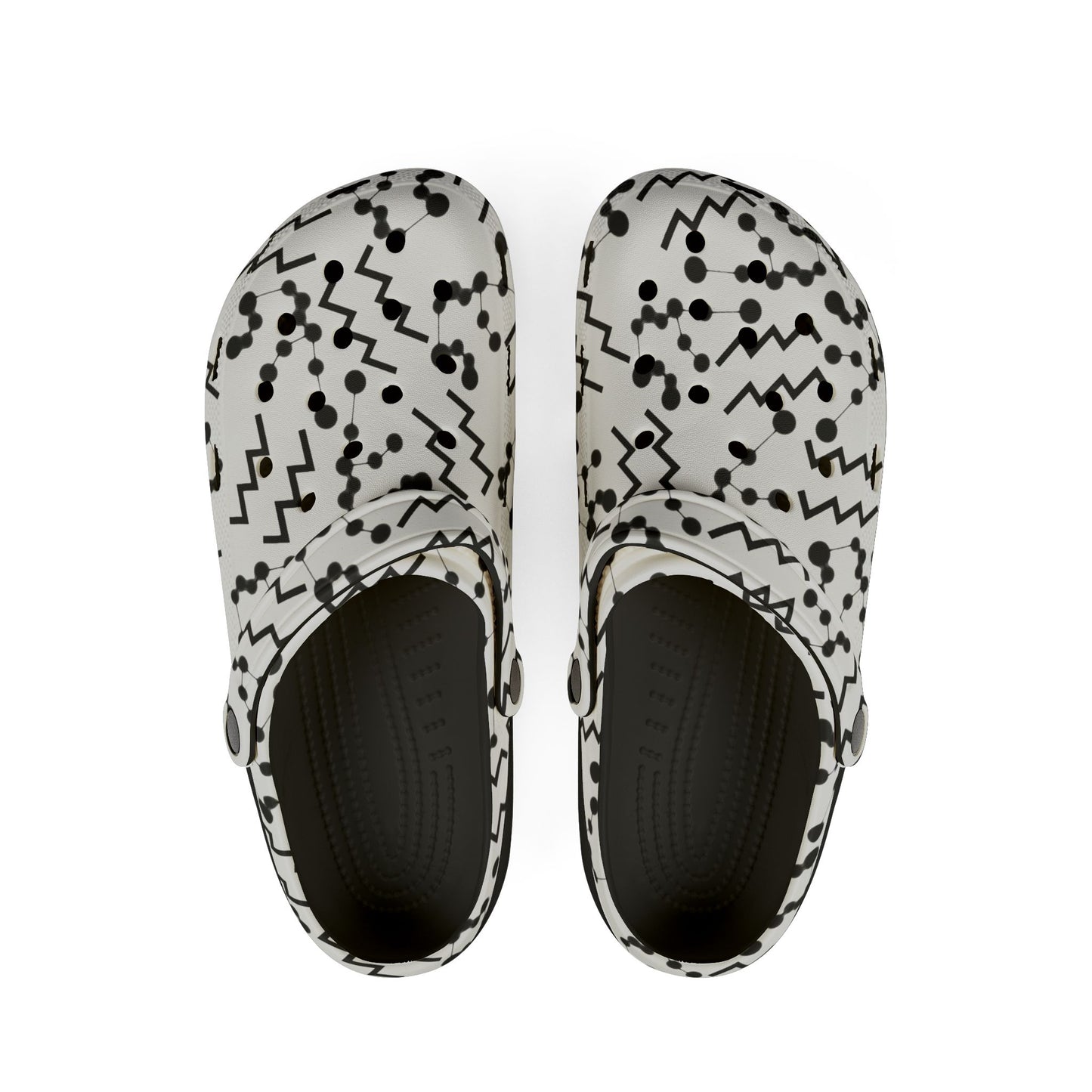 EVA Foam Rubber Shoes (AOP), Material 100% EVA, Aquarius Zodiac Design