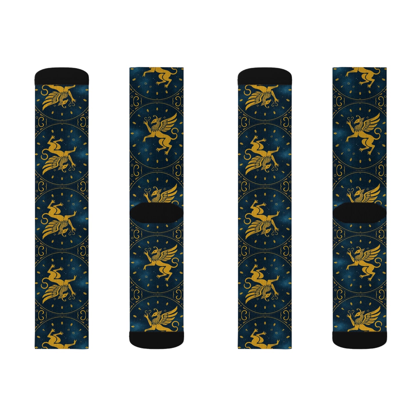 Sublimation Socks, Virgo, Zodiac Pattern