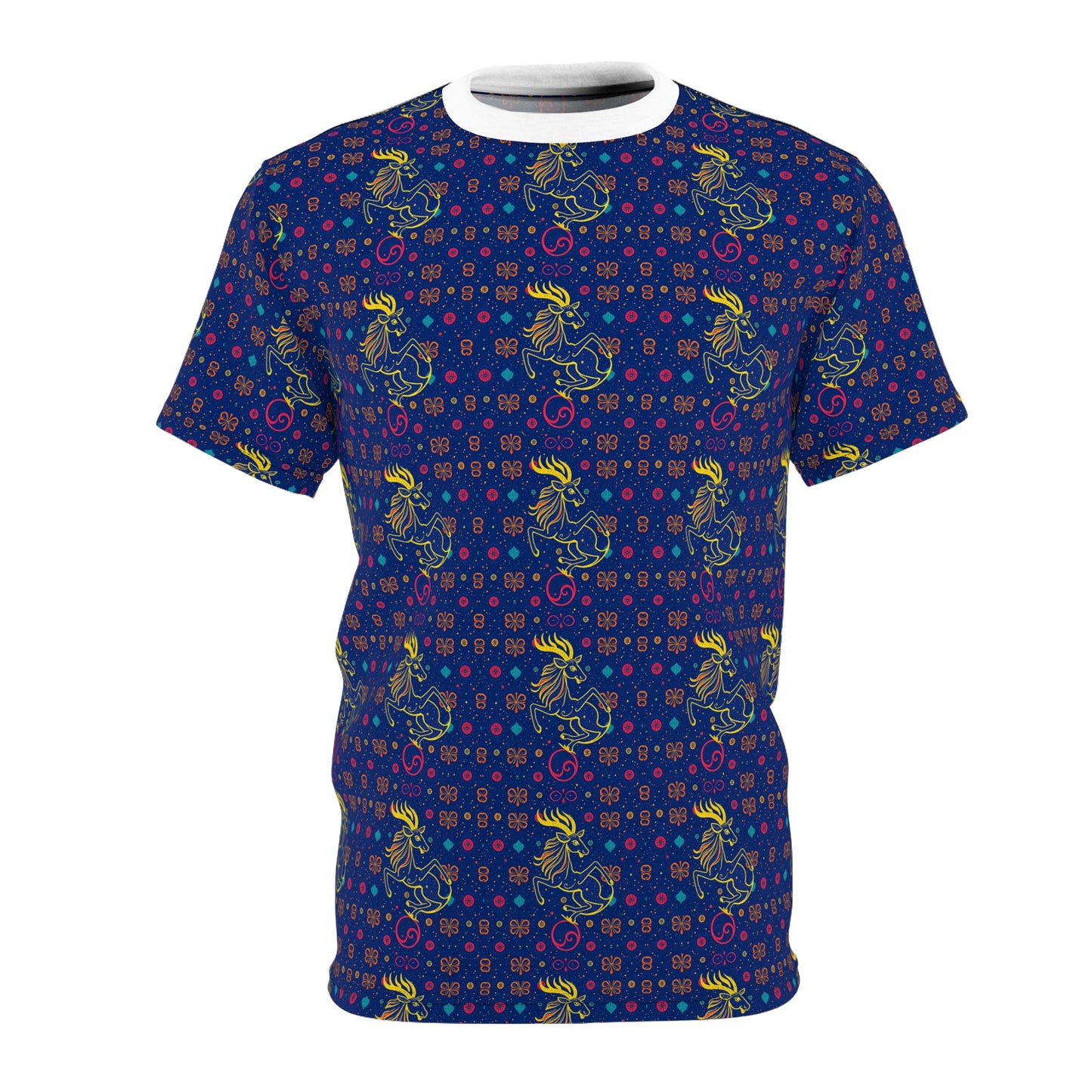 Unisex Cut & Sew T-Shirt, AOP, Aquarius, Zodiac, Pattern