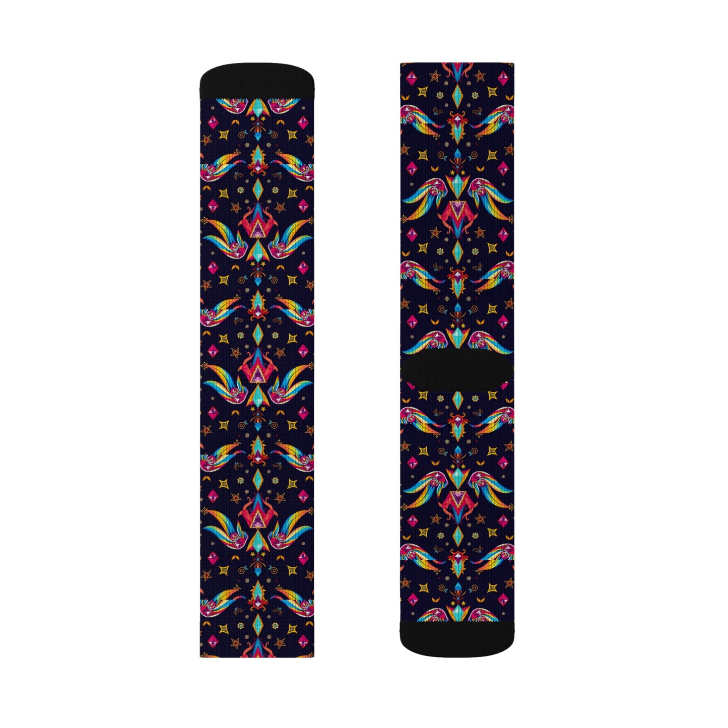 Sublimation Socks, Virgo, Zodiac v4, Jewel Pattern