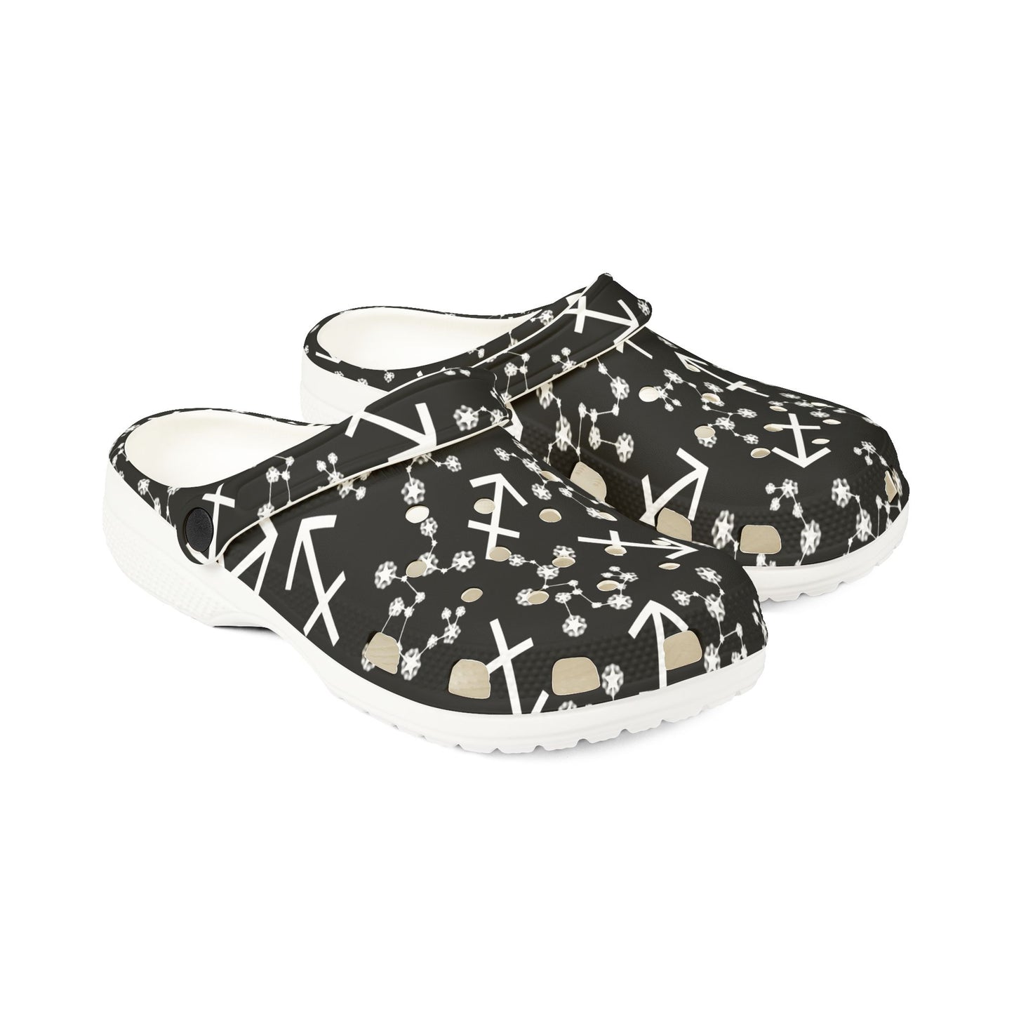 EVA Foam Rubber Shoes (AOP), Material 100% EVA, Sagittarius Zodiac Design