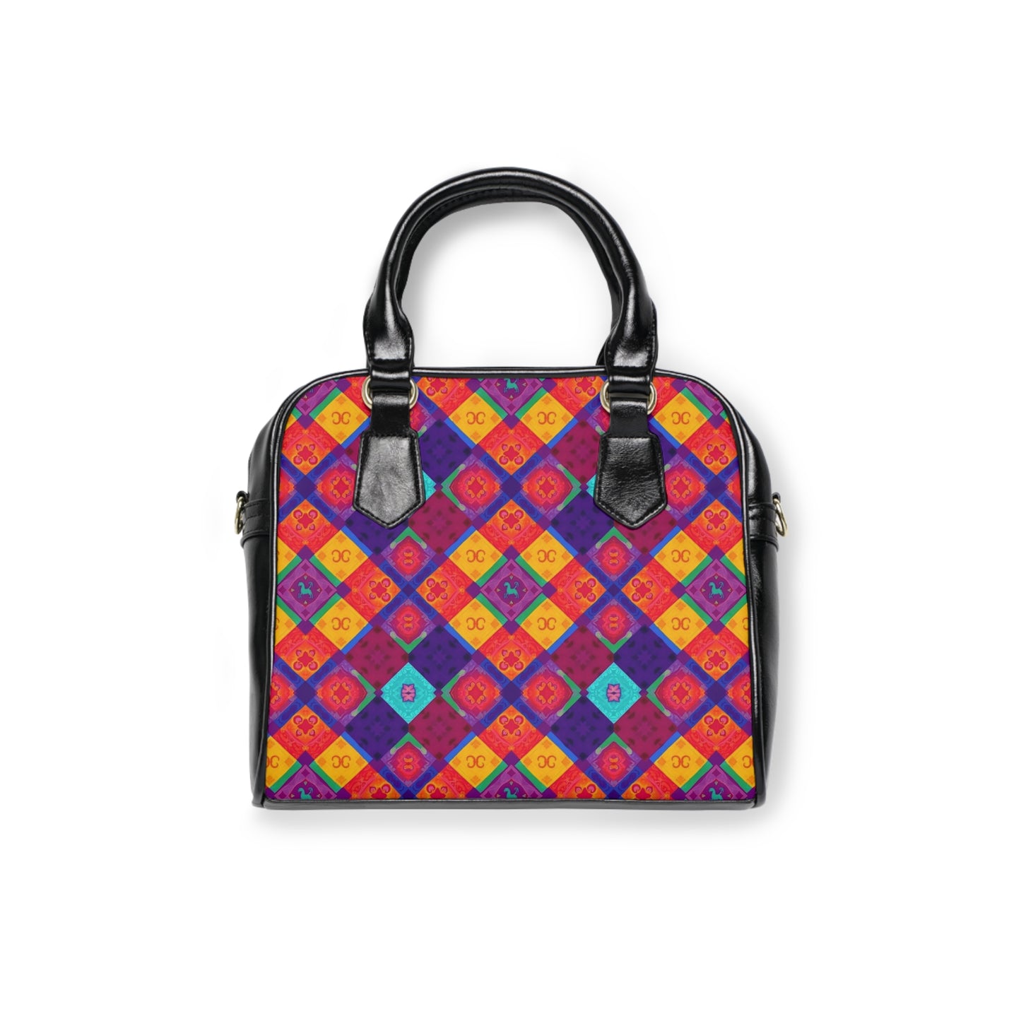 Shoulder Handbag, Virgo, Zodiac v4, Shapes Pattern