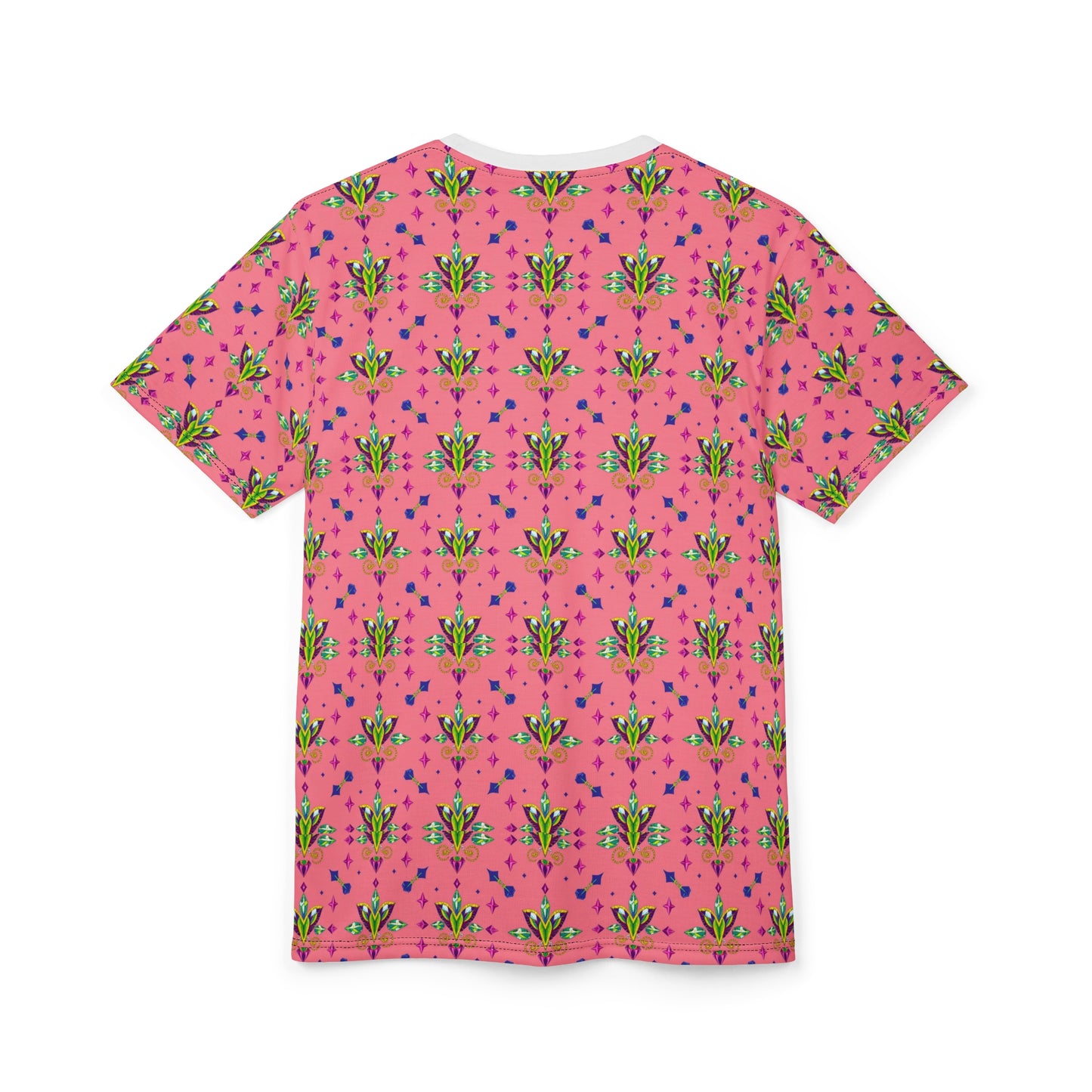 Unisex Cut & Sew T-Shirt, (AOP) Aquarius, Zodiac, Jewels Pattern