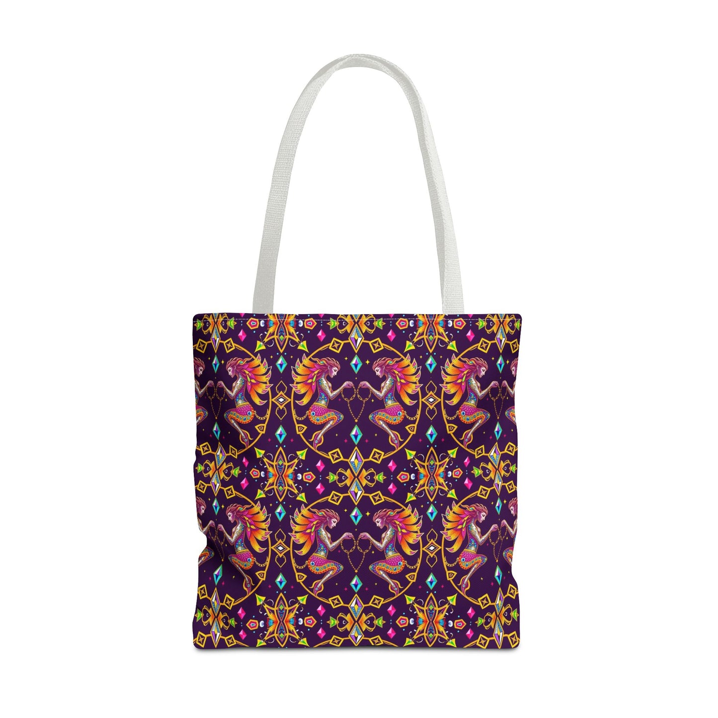 Tote Bag (AOP), Gemini, Zodiac, Jewel Pattern