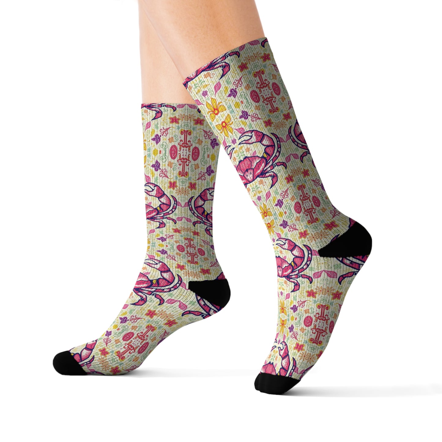 Sublimation Socks, Cancer, Zodiac v3, Pattern