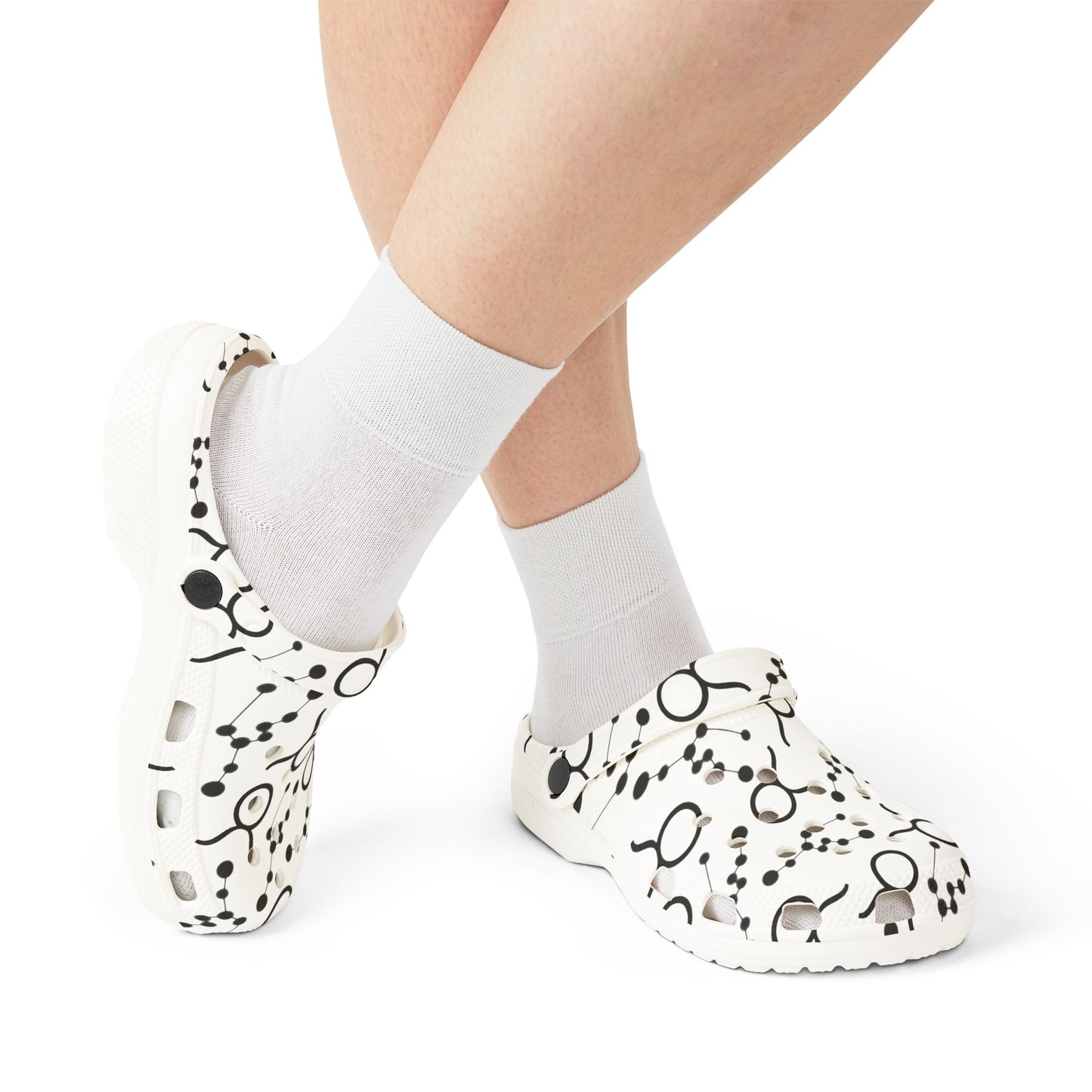 EVA Foam Rubber Shoes (AOP), Material 100% EVA, Taurus Zodiac Design