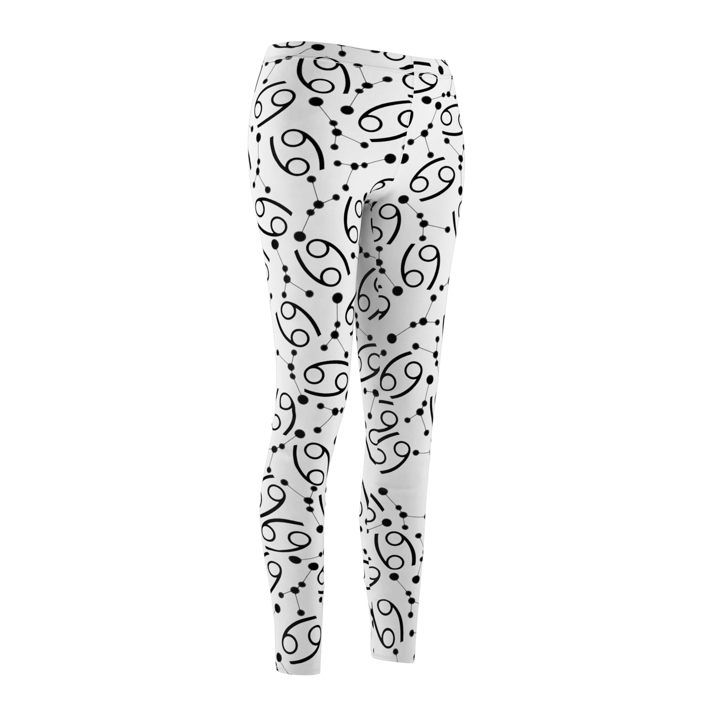 Women's Zodiac Cut & Sew Casual Leggings Cancer Zodiac sign
