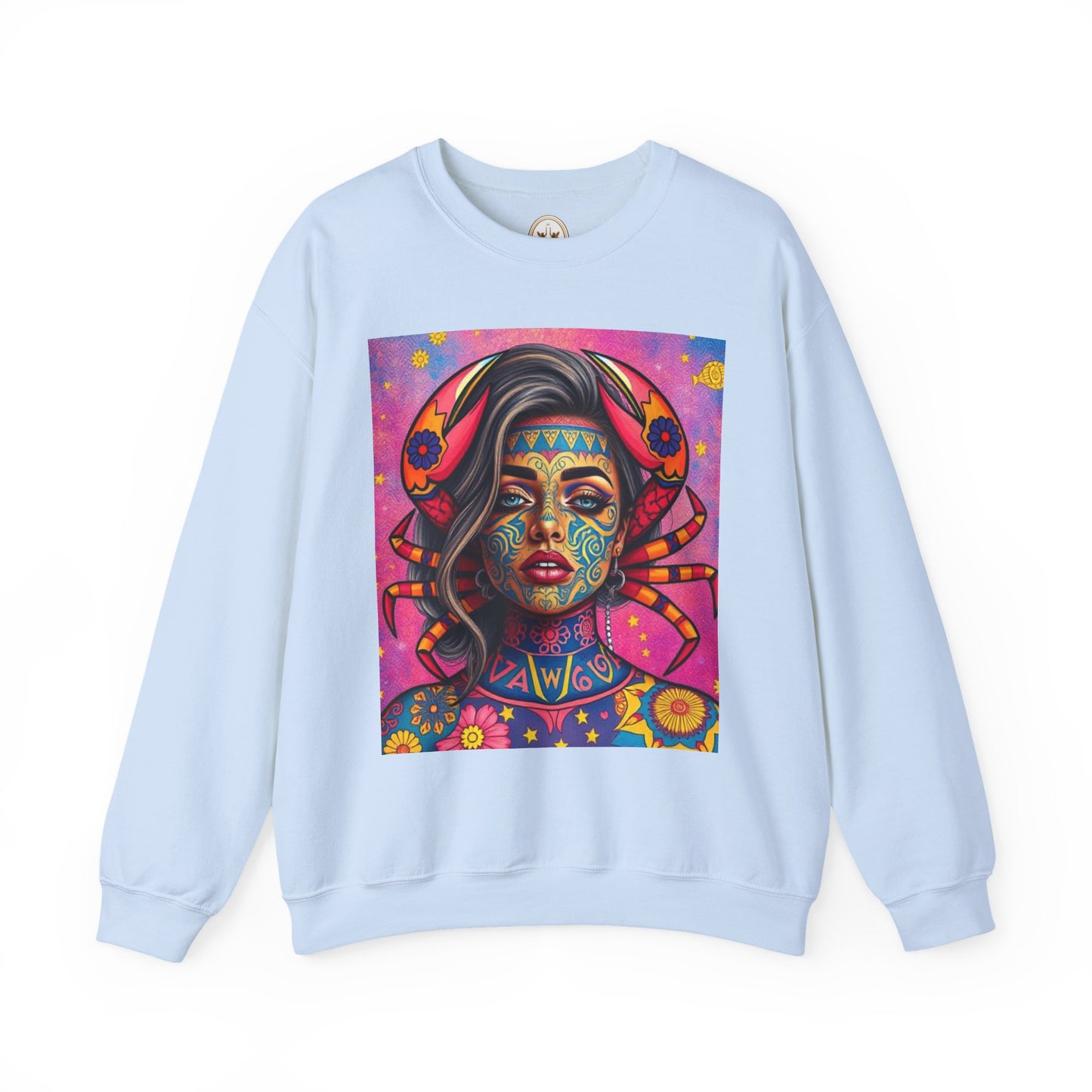 Unisex Heavy Blend™ Crewneck Sweatshirt, Cancer, Zodiac, Sexy Pattern