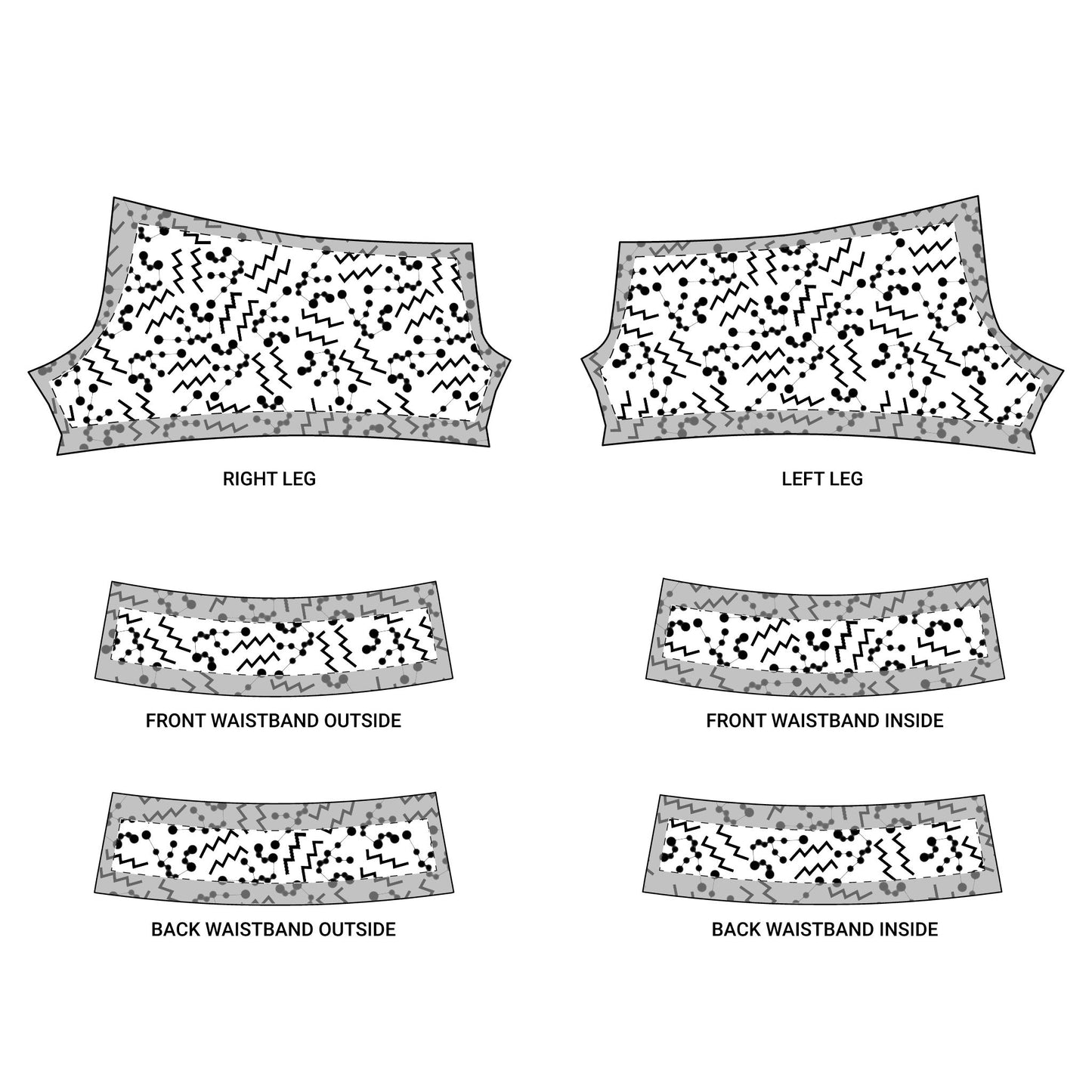 Women's Polyester Yoga Shorts with the Aquarius Zodiac sign (AOP)