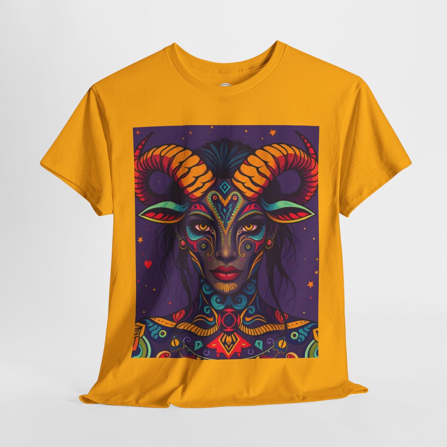 Unisex Heavy Cotton T-Shirt, Taurus, Zodiac v3, Sexy Art