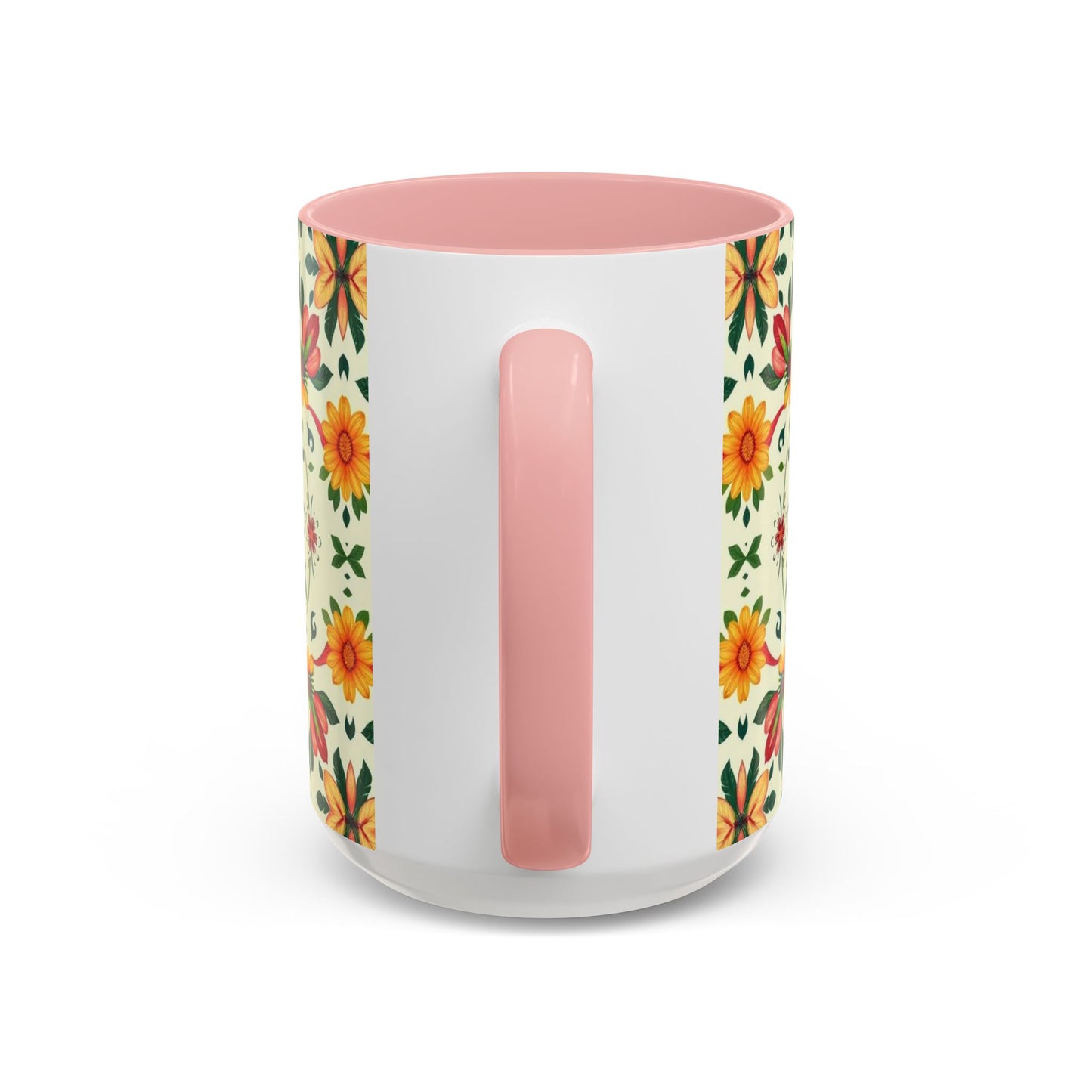 Accent Coffee Mug, Aries, Zodiac, Flower Pattern, (11, 15oz)