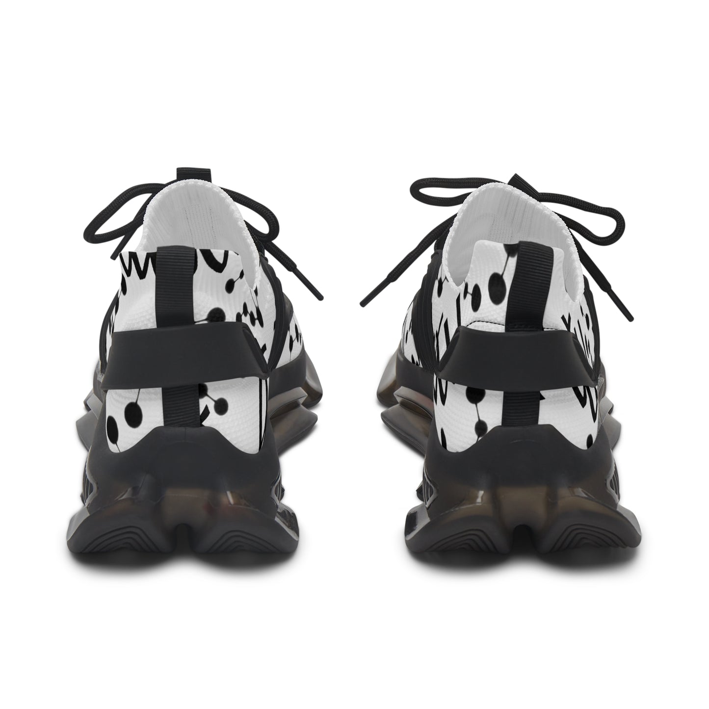 Women's Mesh Sneakers, Constellation & Symbol, Virgo Zodiac Sign, AOP