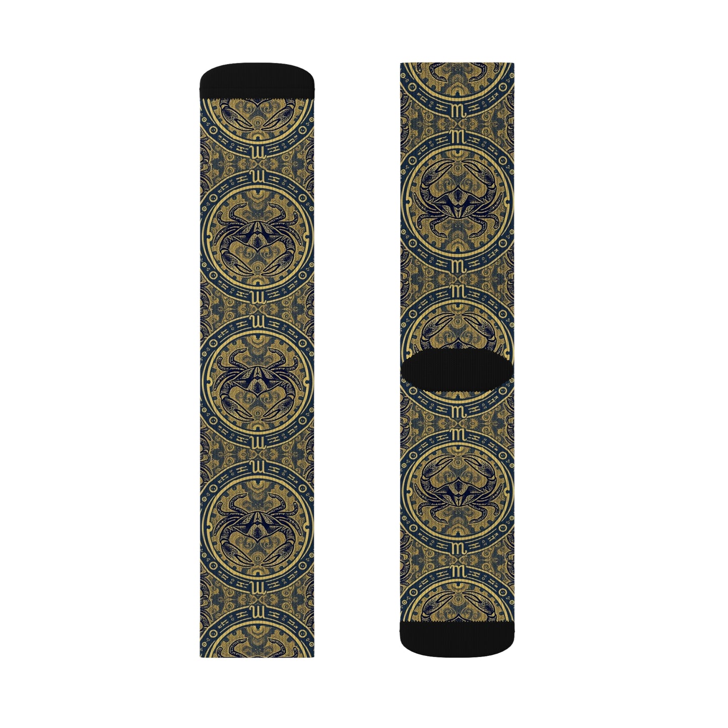 Sublimation Socks, Cancer, Zodiac, Pattern