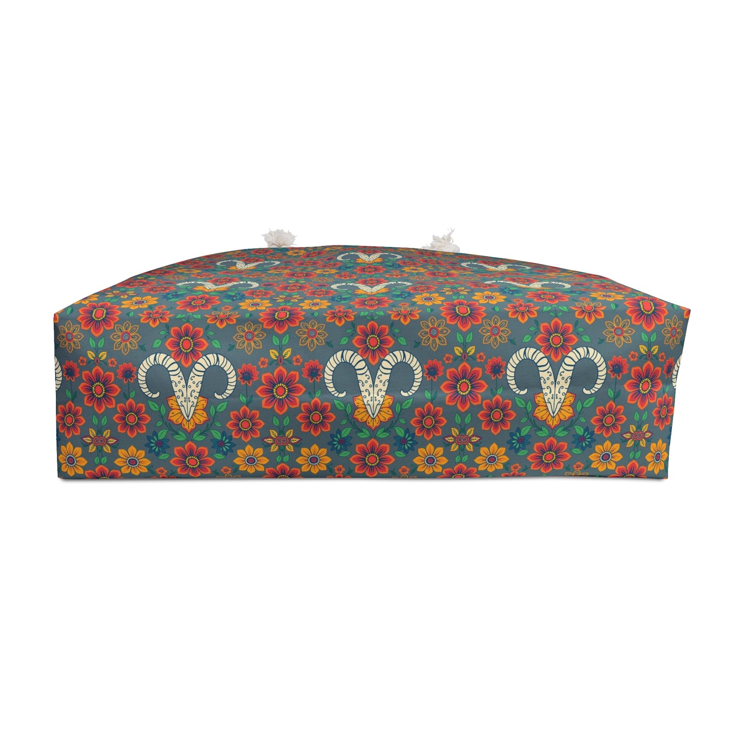 Weekender Bag, Aries, Zodiac v3, Flower Pattern