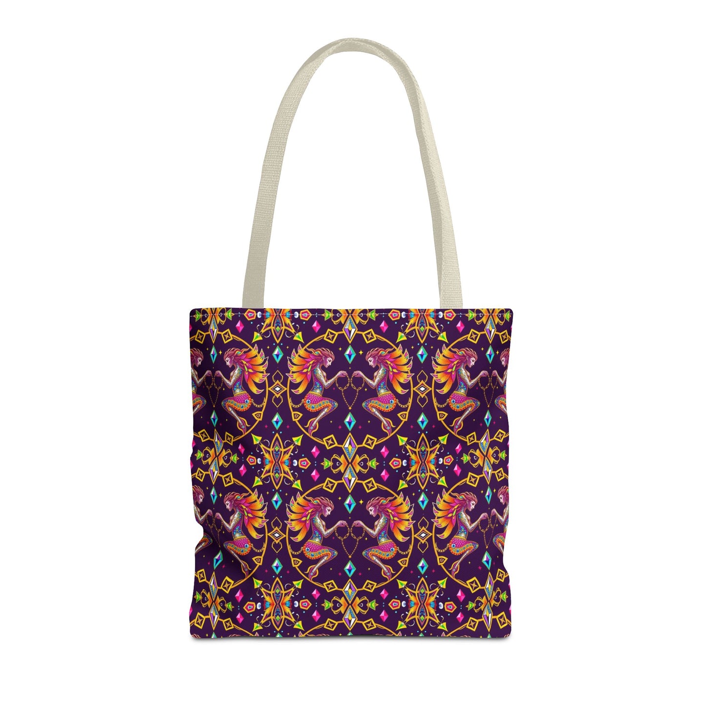 Tote Bag (AOP), Gemini, Zodiac, Jewel Pattern