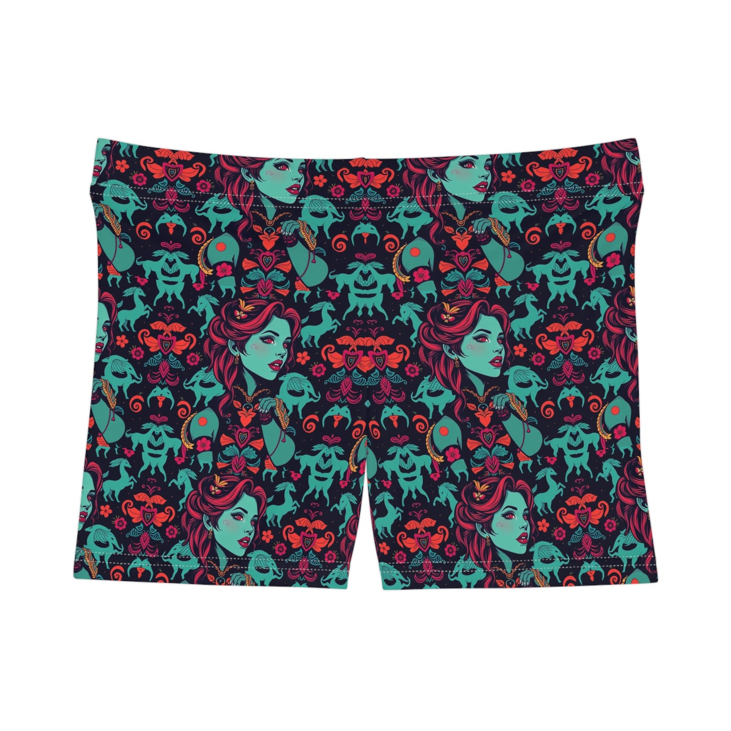Women's Shorts, (AOP), Virgo, Zodiac, Sexy Pattern