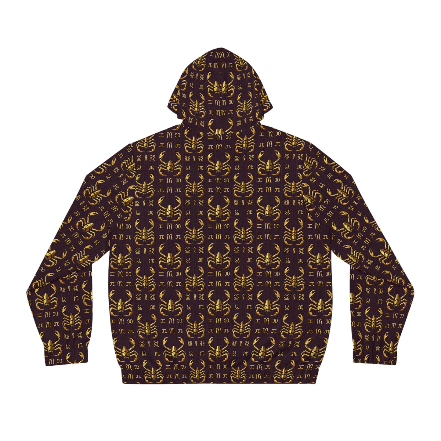 Full-Zip Hoodie (AOP), Scorpio, Zodiac v2, Pattern