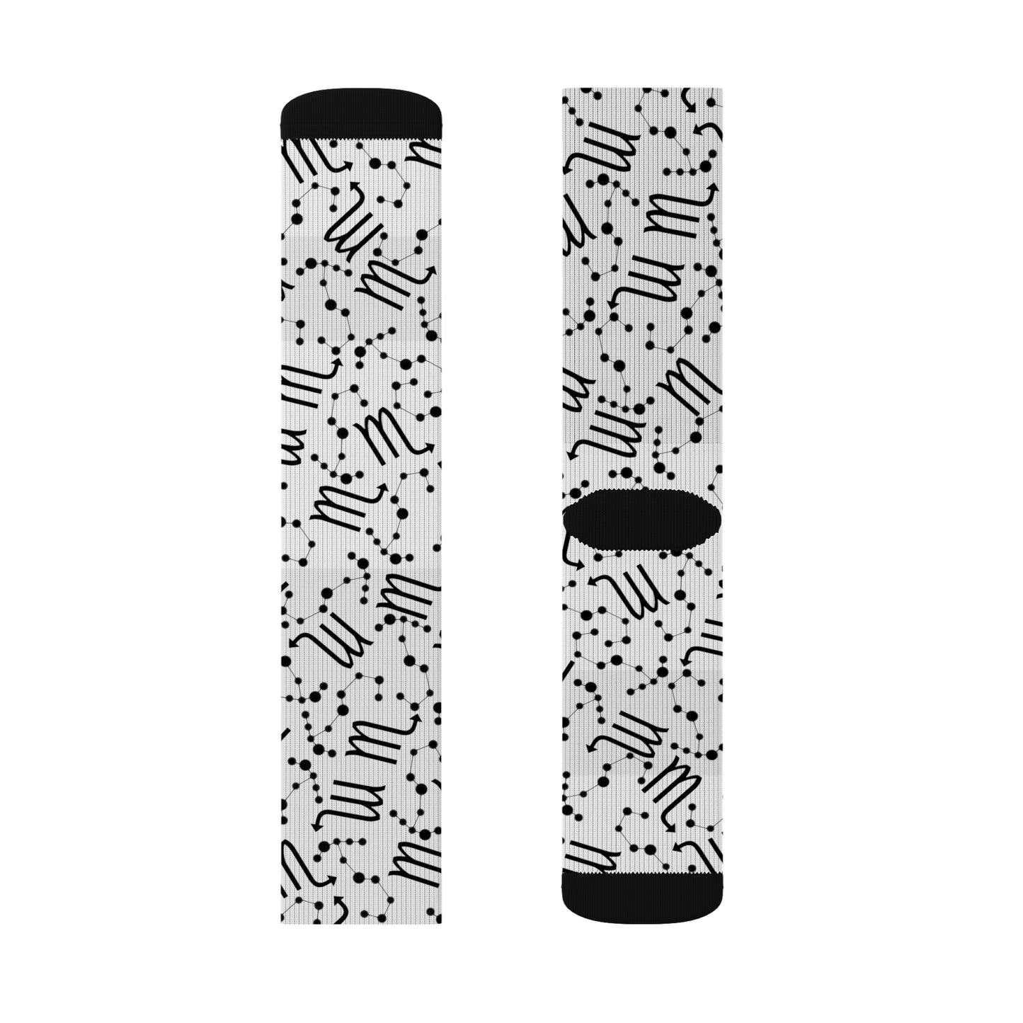 Zodiac Sublimation Socks Scorpio Zodiac sign