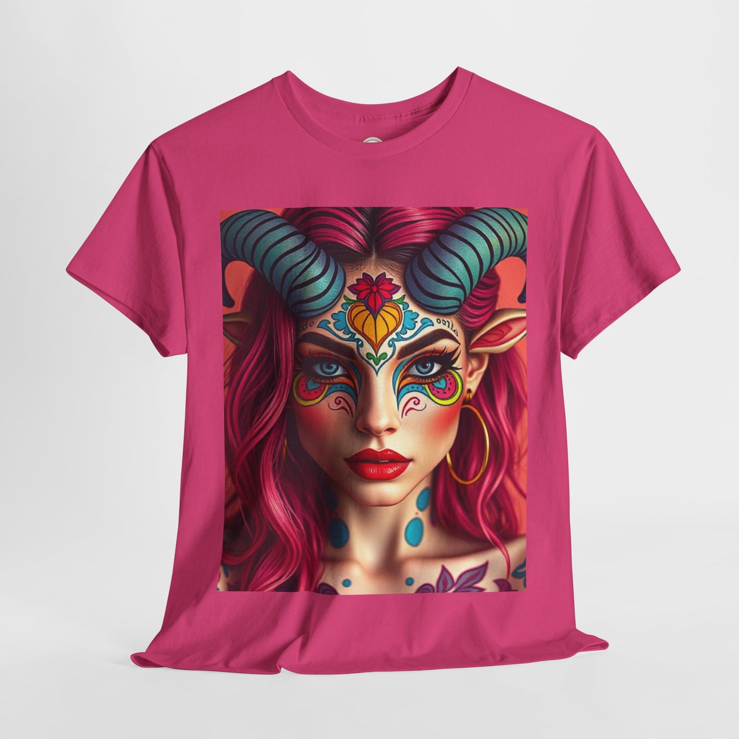Unisex Heavy Cotton T-Shirt, Taurus, Zodiac, Sexy Art
