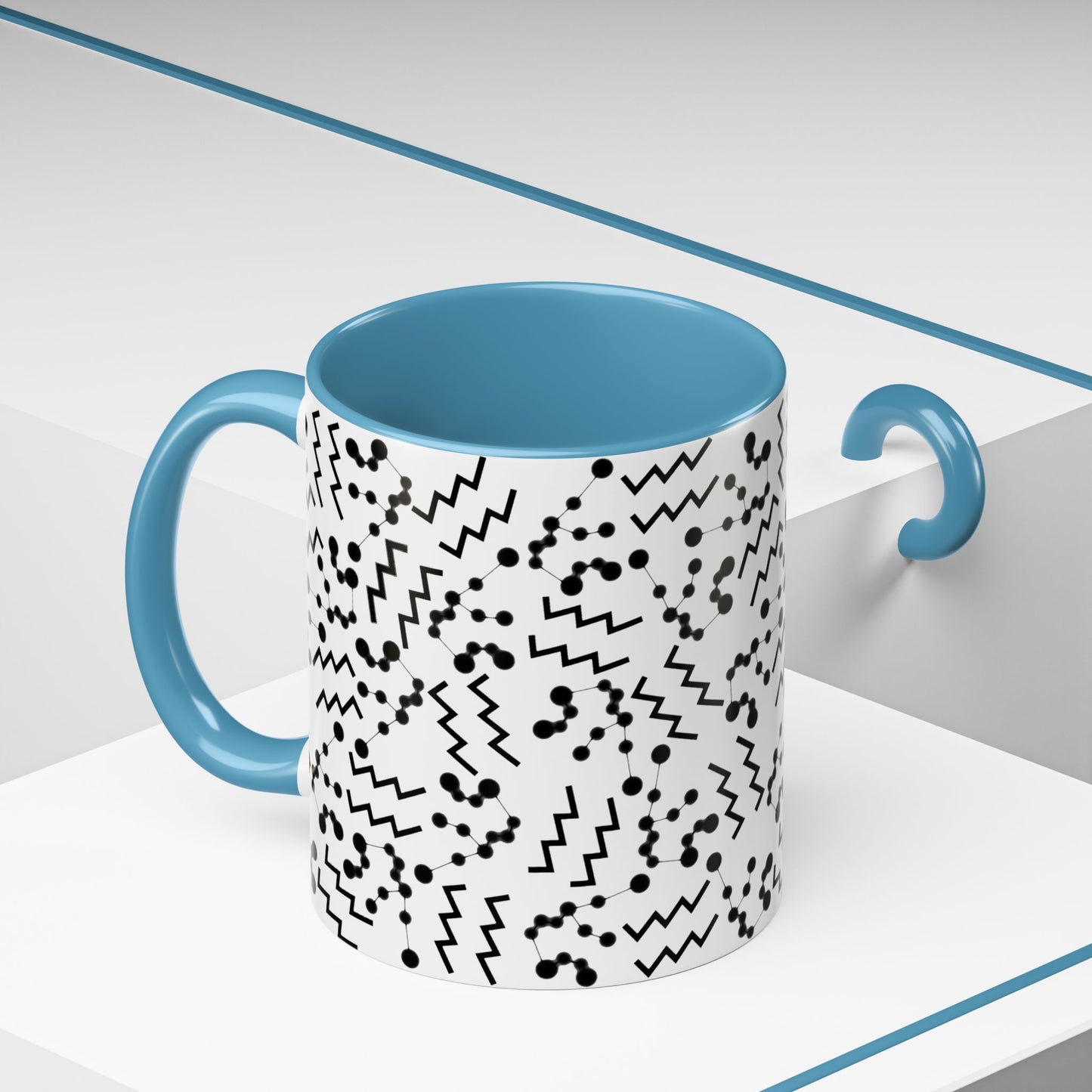 Accent Coffee Mug with the Aquarius sign (11, 15oz)