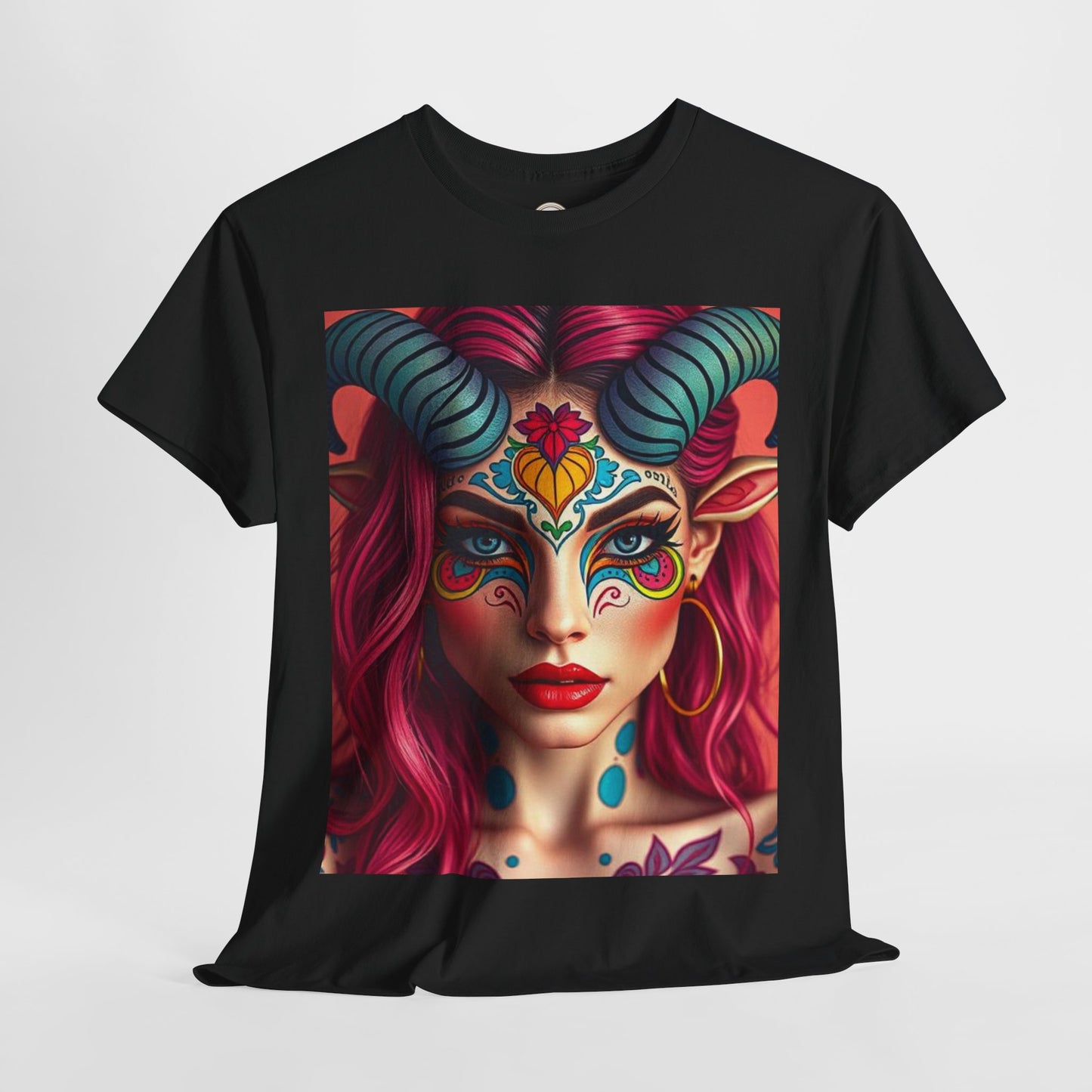 Unisex Heavy Cotton T-Shirt, Taurus, Zodiac, Sexy Art