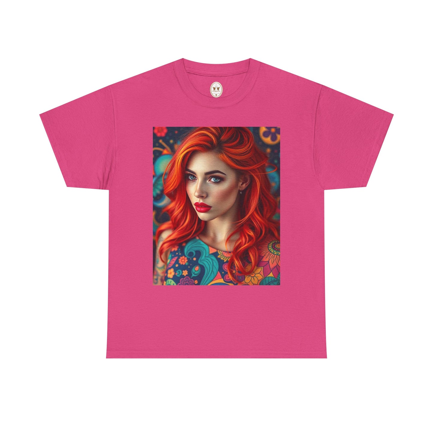 Unisex Heavy Cotton T-Shirt, Aquarius, Zodiac v1, Sexy Art