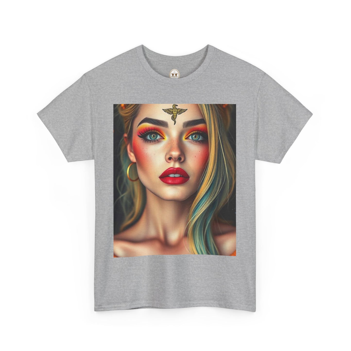 Unisex Heavy Cotton T-Shirt, Virgo, Zodiac, Sexy Art