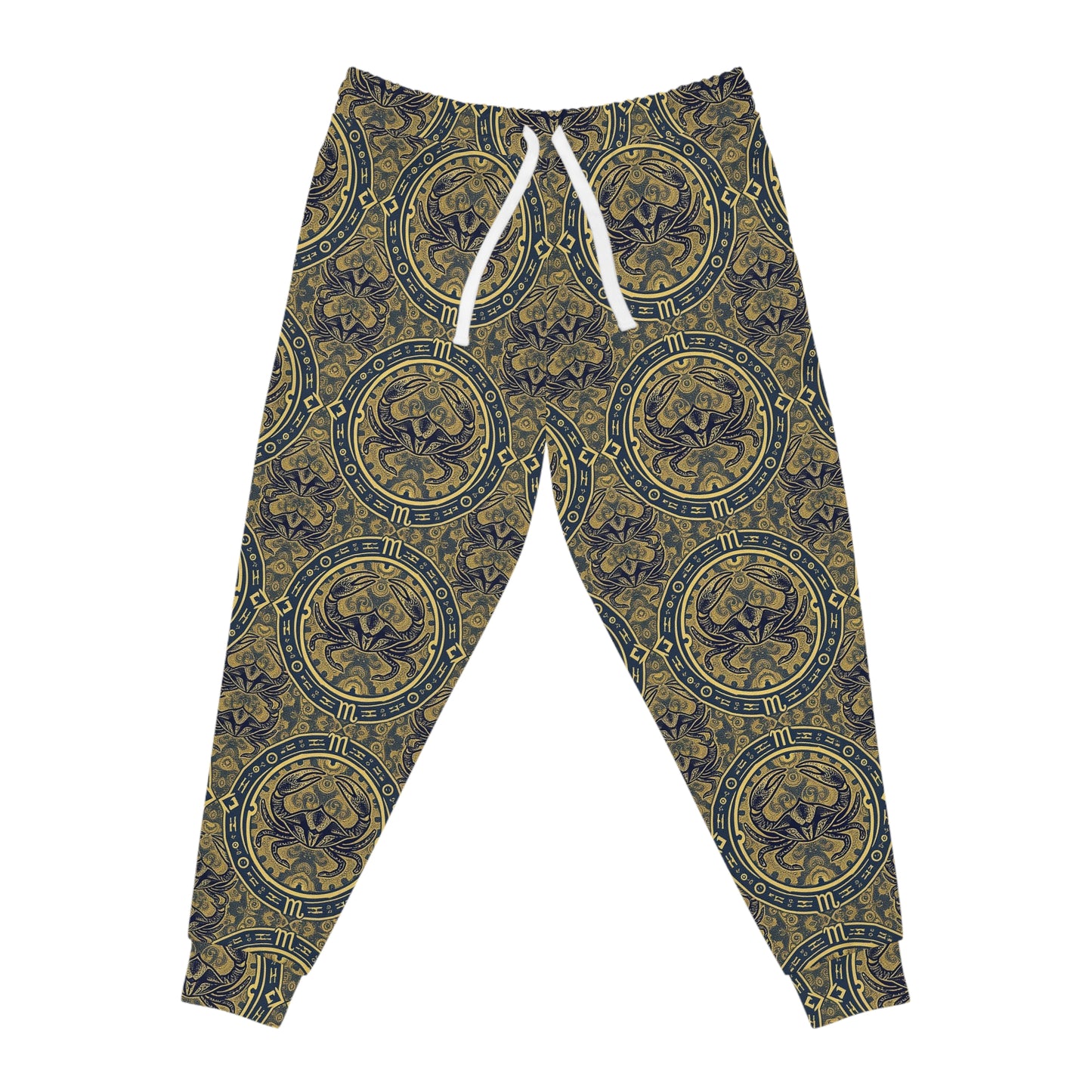Athletic Joggers, Zodiac Design, Pattern, Cancer, AOP