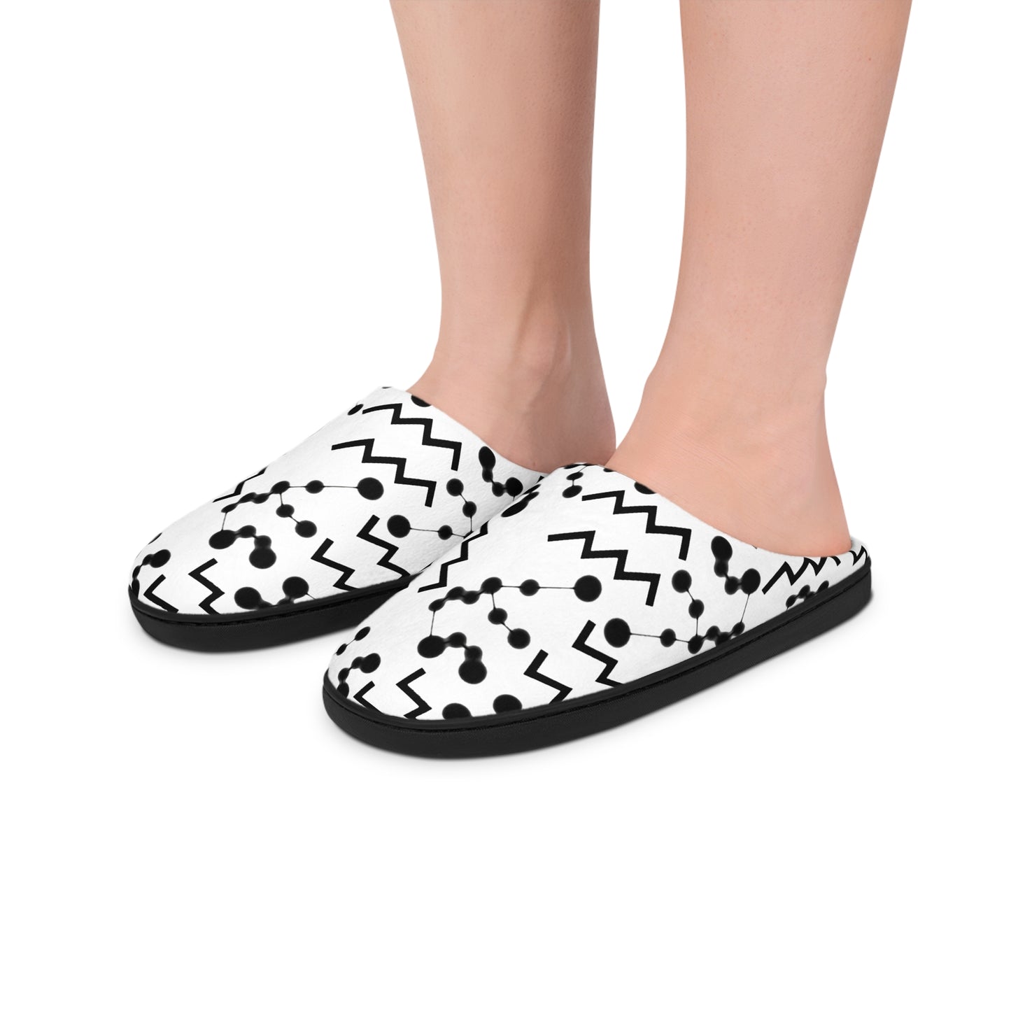 Women's Indoor Slippers, Aquarius Zodiac Sign