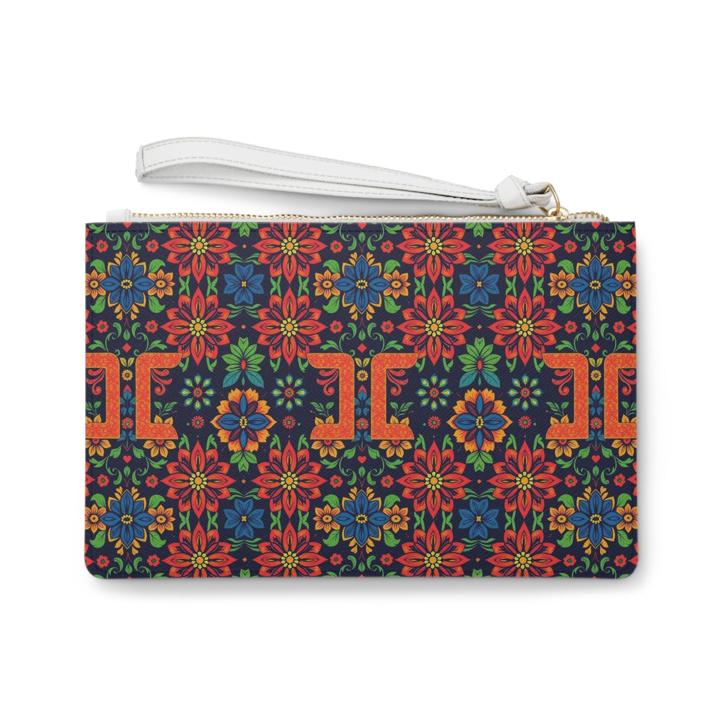 Clutch Bag, Gemini, Zodiac, Flower Pattern