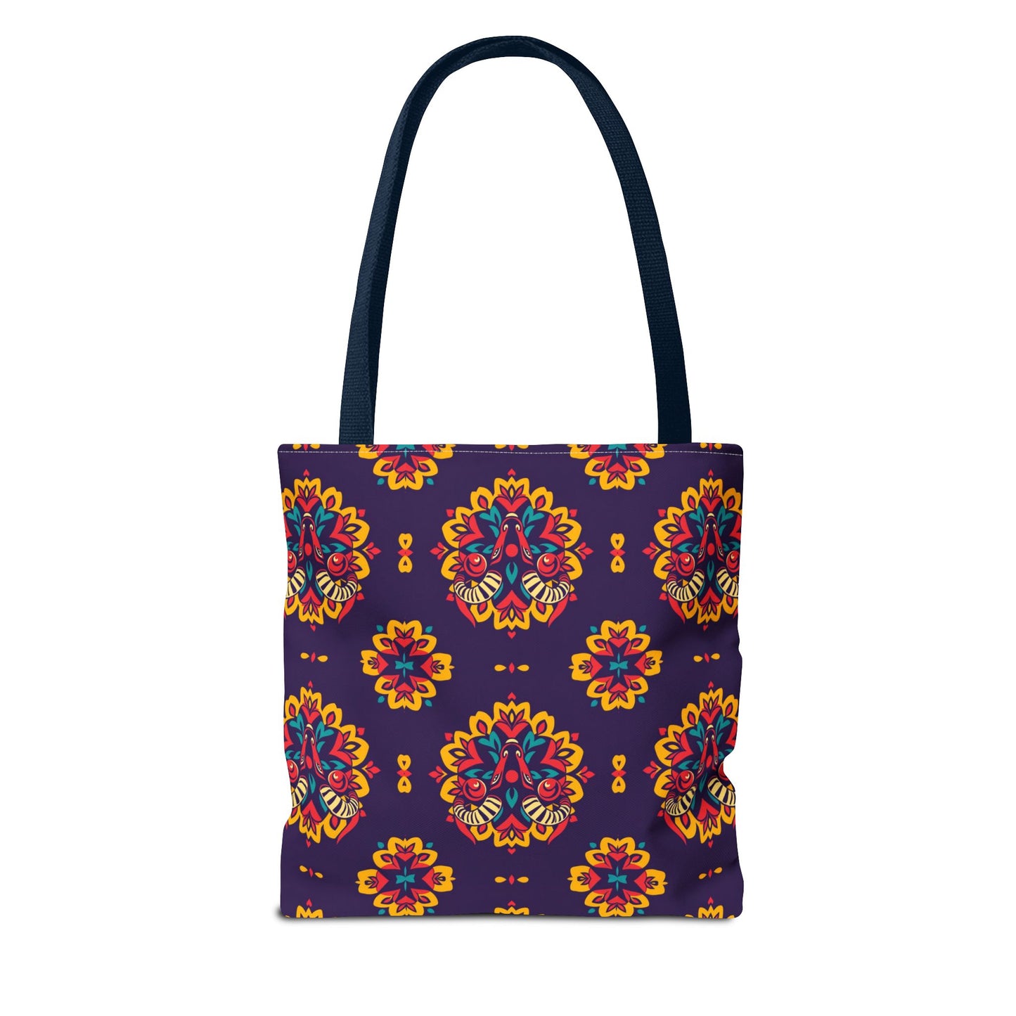 Tote Bag (AOP), Taurus, Zodiac v2, Flower Pattern