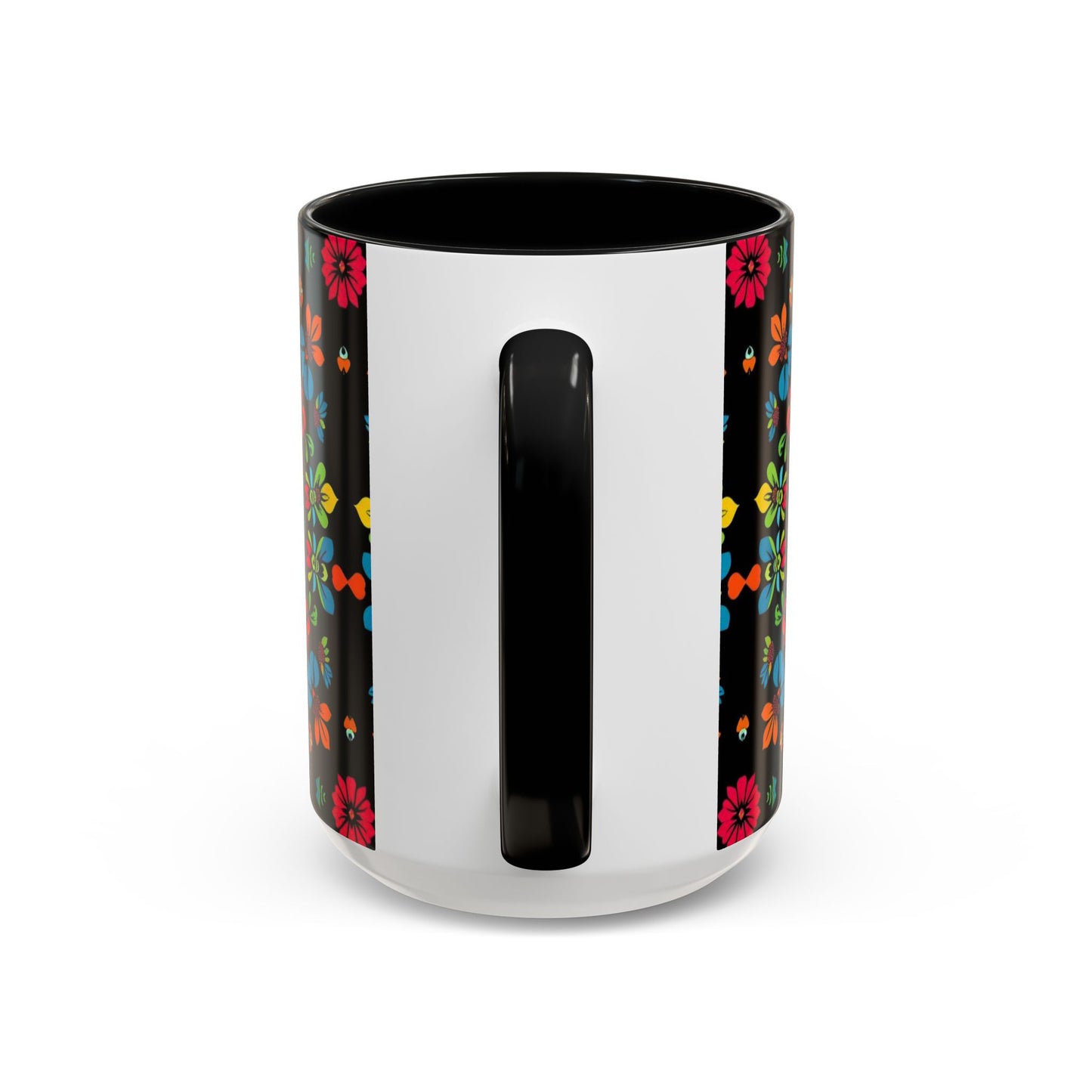Accent Coffee Mug, Zodiac. Virgo, Flower Pattern, (11, 15oz)
