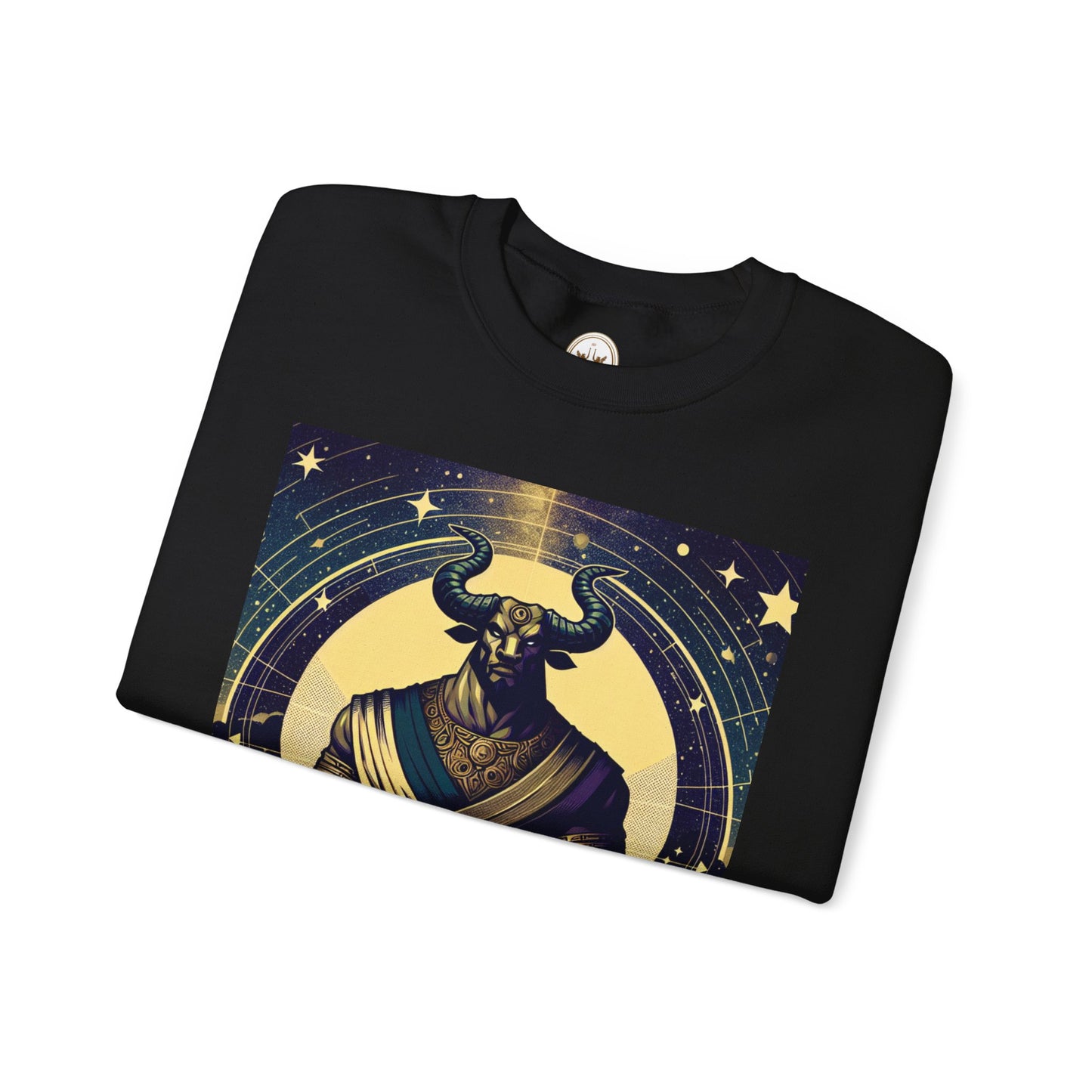 Unisex Heavy Blend™ Crewneck Sweatshirt, Minotaur, Taurus Zodiac Design