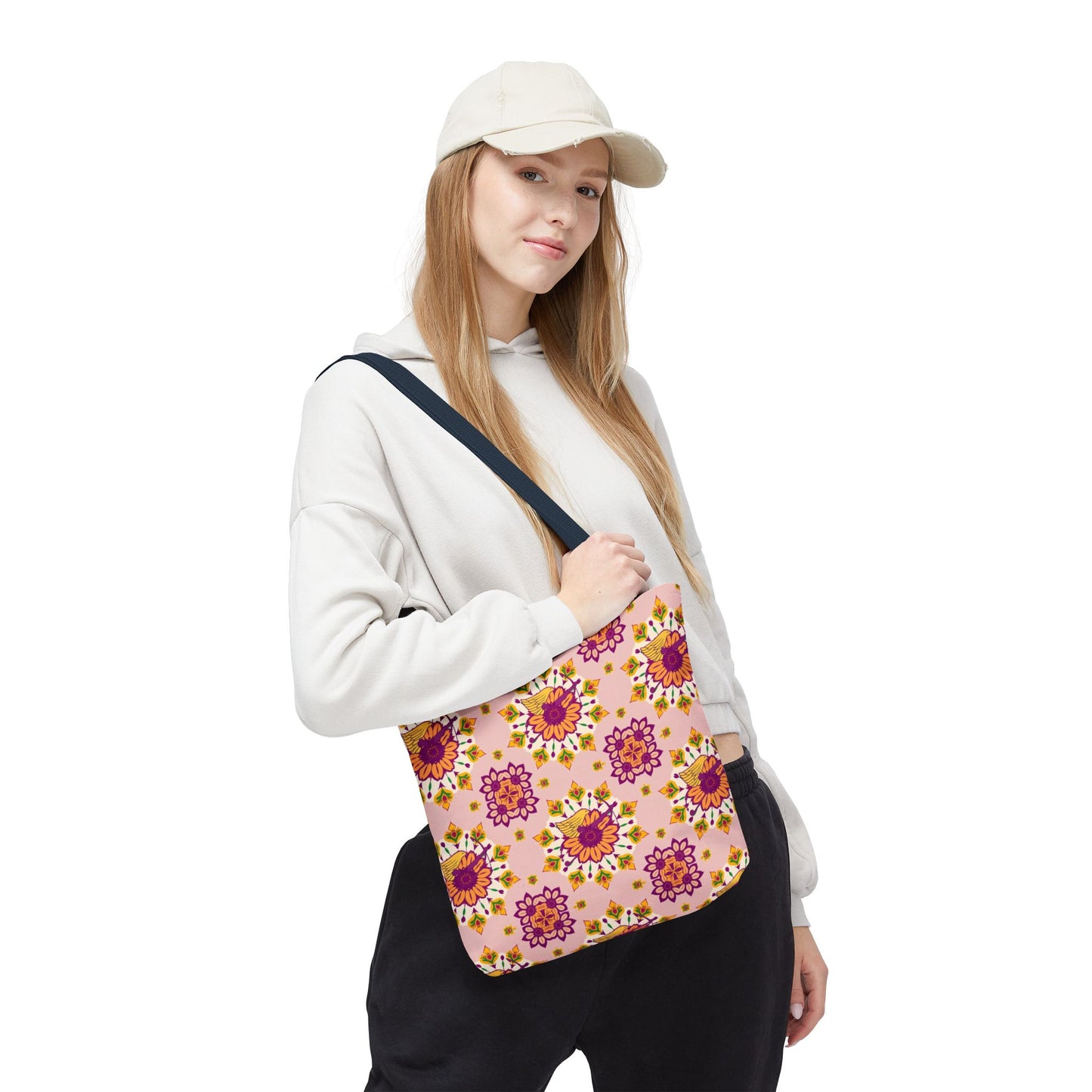 Tote Bag (AOP), Sagittarius, Zodiac, Flower Pattern