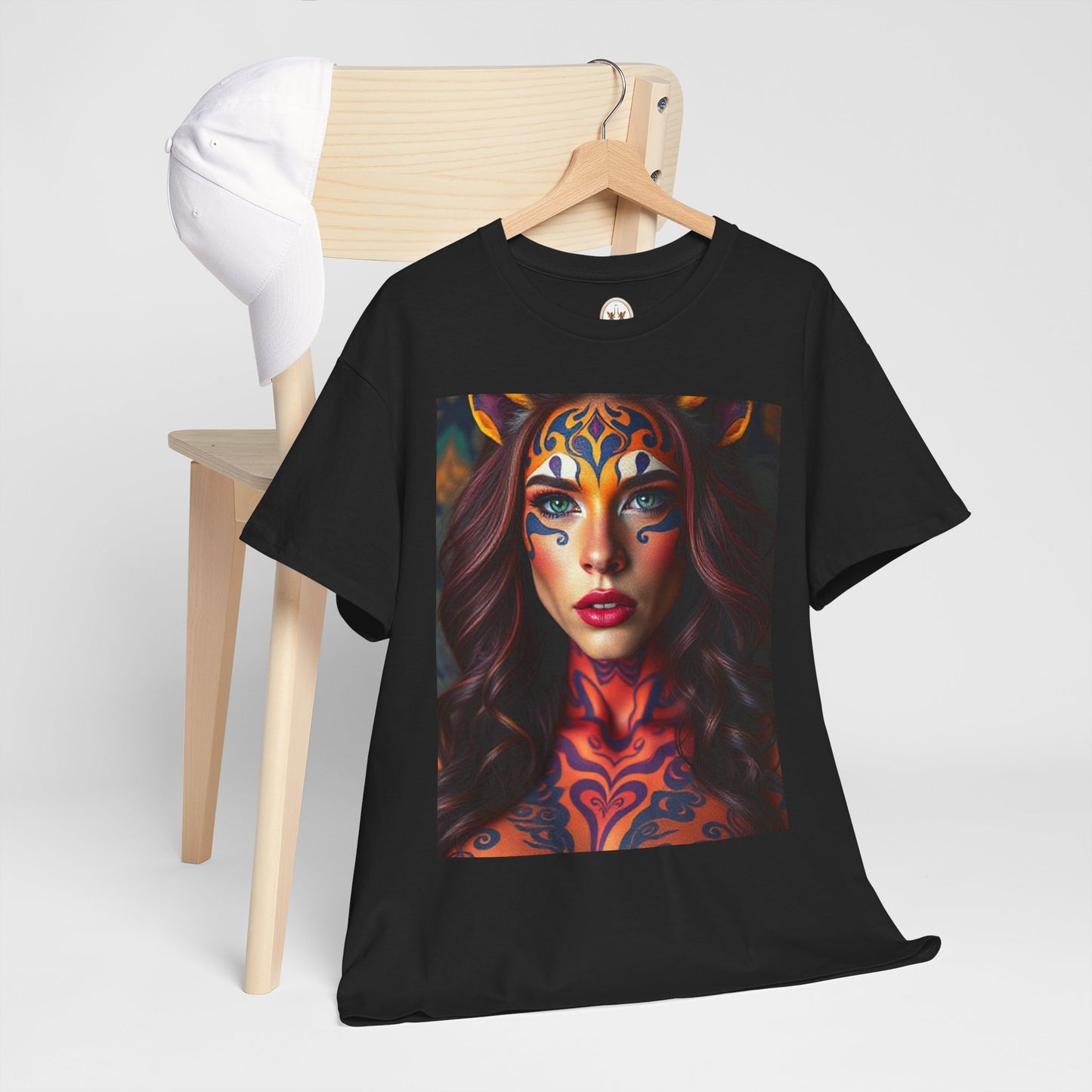 Unisex Heavy Cotton T-Shirt, Leo, Zodiac, Sexy Art