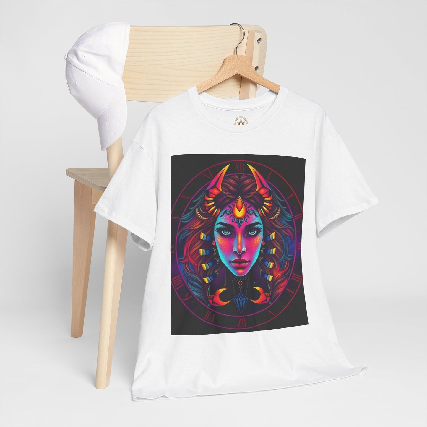 Unisex Heavy Cotton T-Shirt, Scorpio, Zodiac v4, Sexy Art